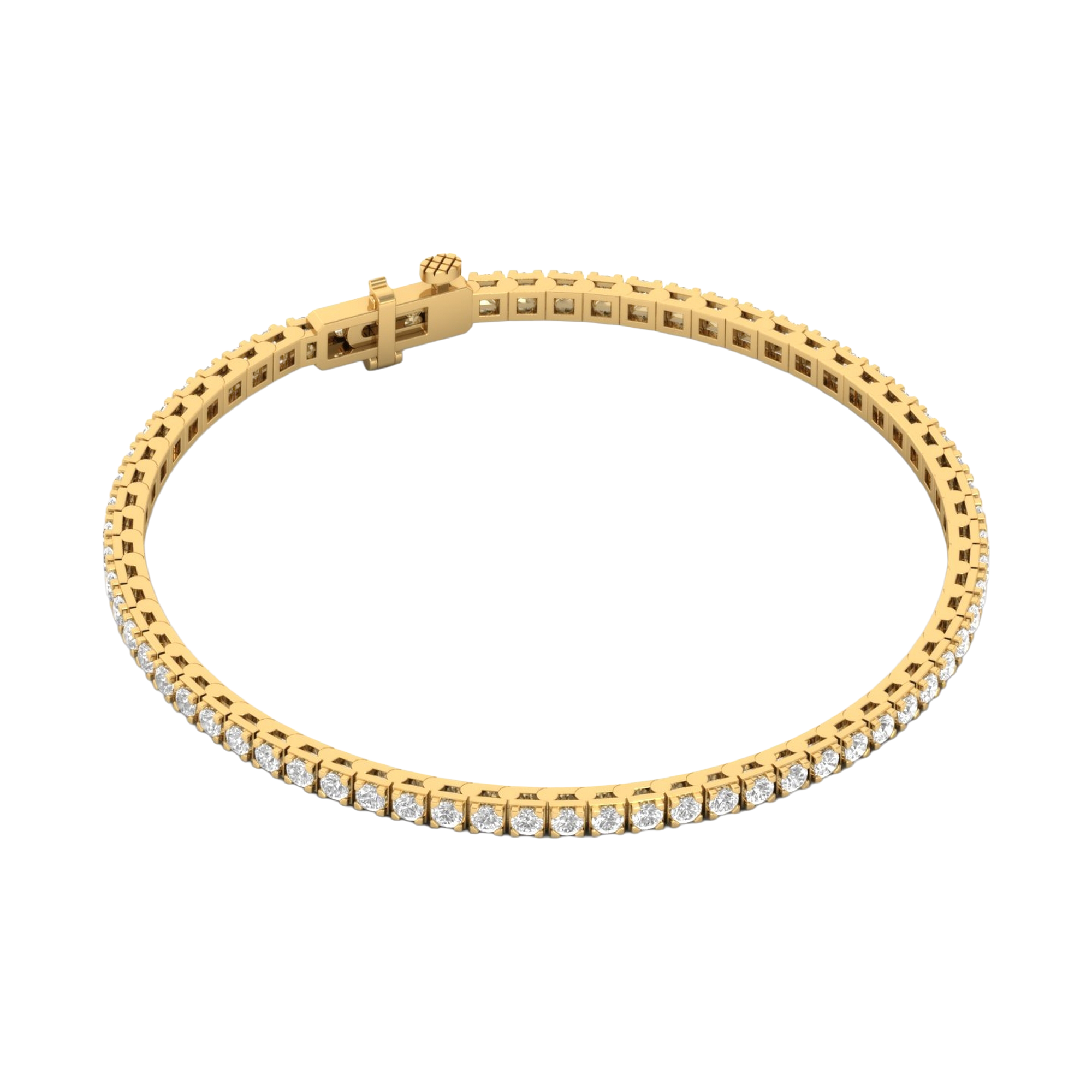 Armband von 3 bis 12 Karat mit Hauptstein in Rundform