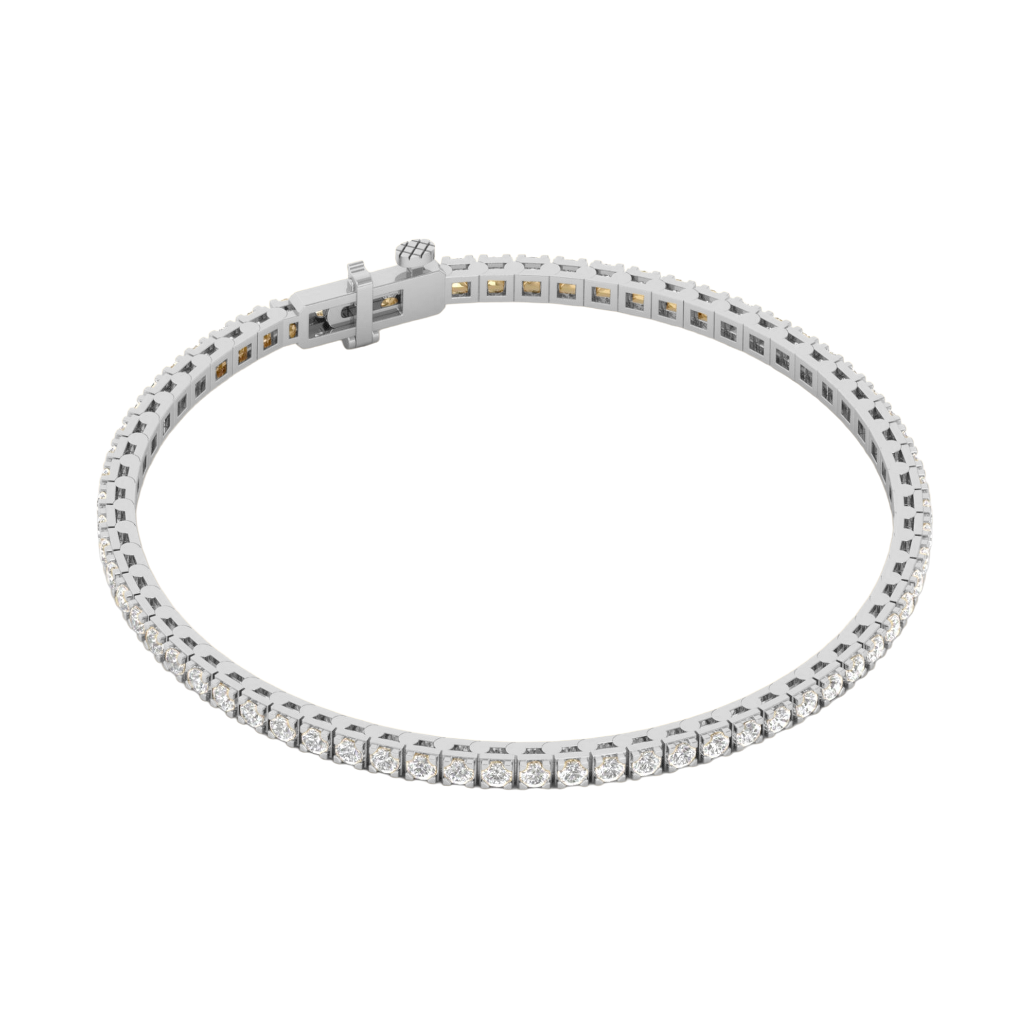 Armband von 3 bis 12 Karat mit Hauptstein in Rundform