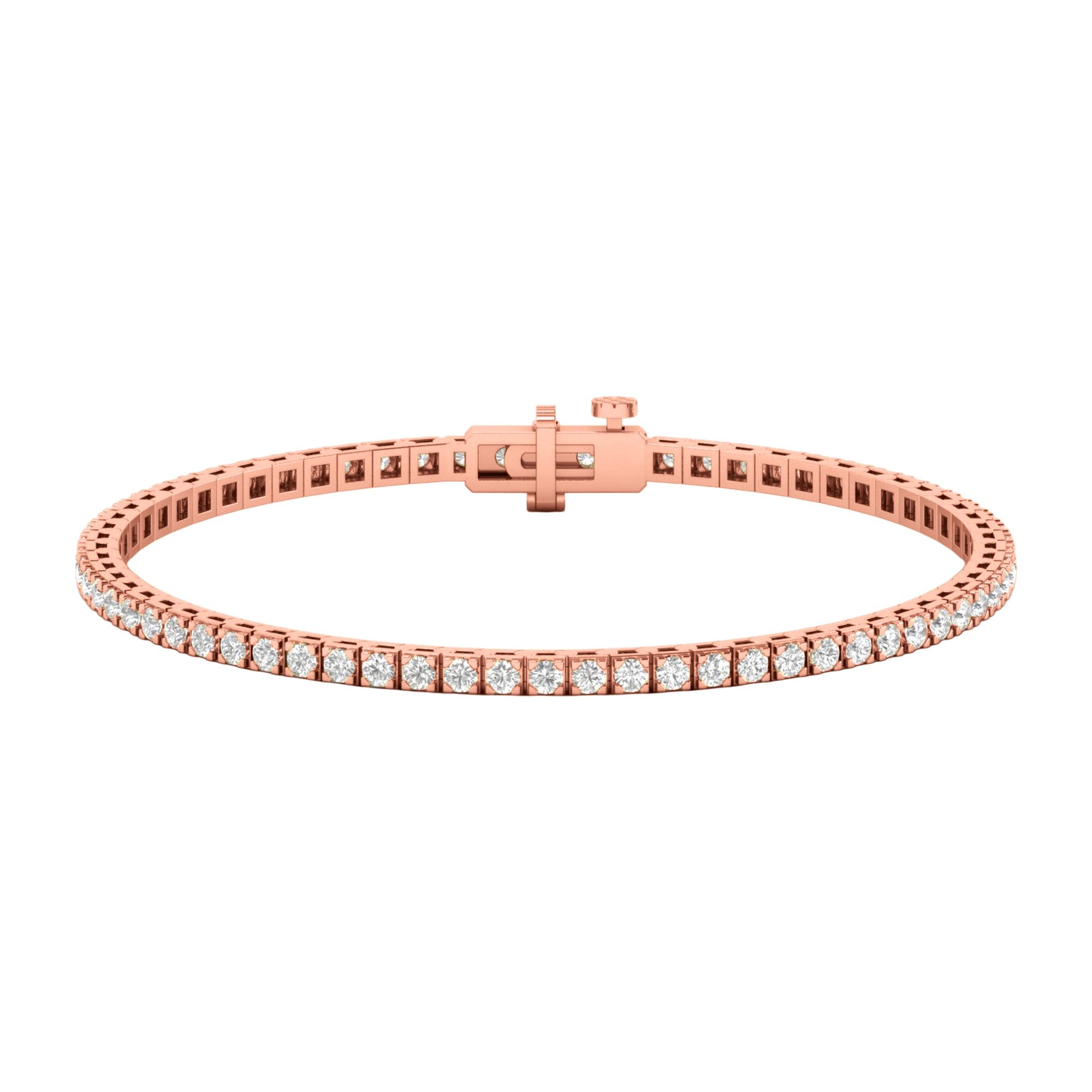 Armband von 3 bis 12 Karat mit Hauptstein in Rundform