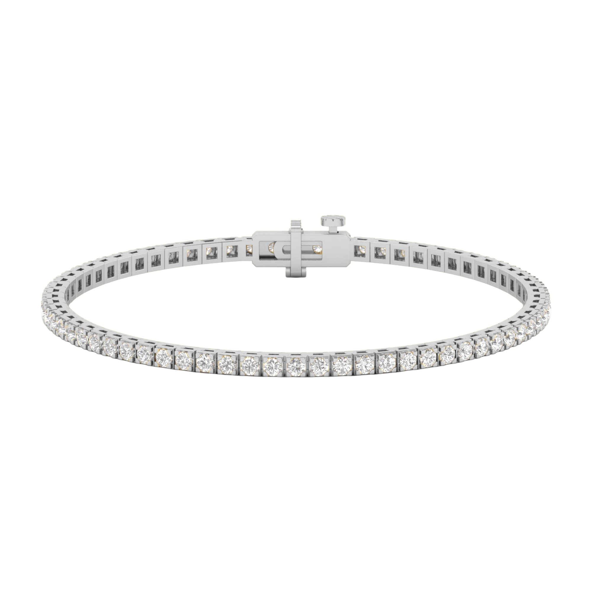 Armband von 3 bis 12 Karat mit Hauptstein in Rundform
