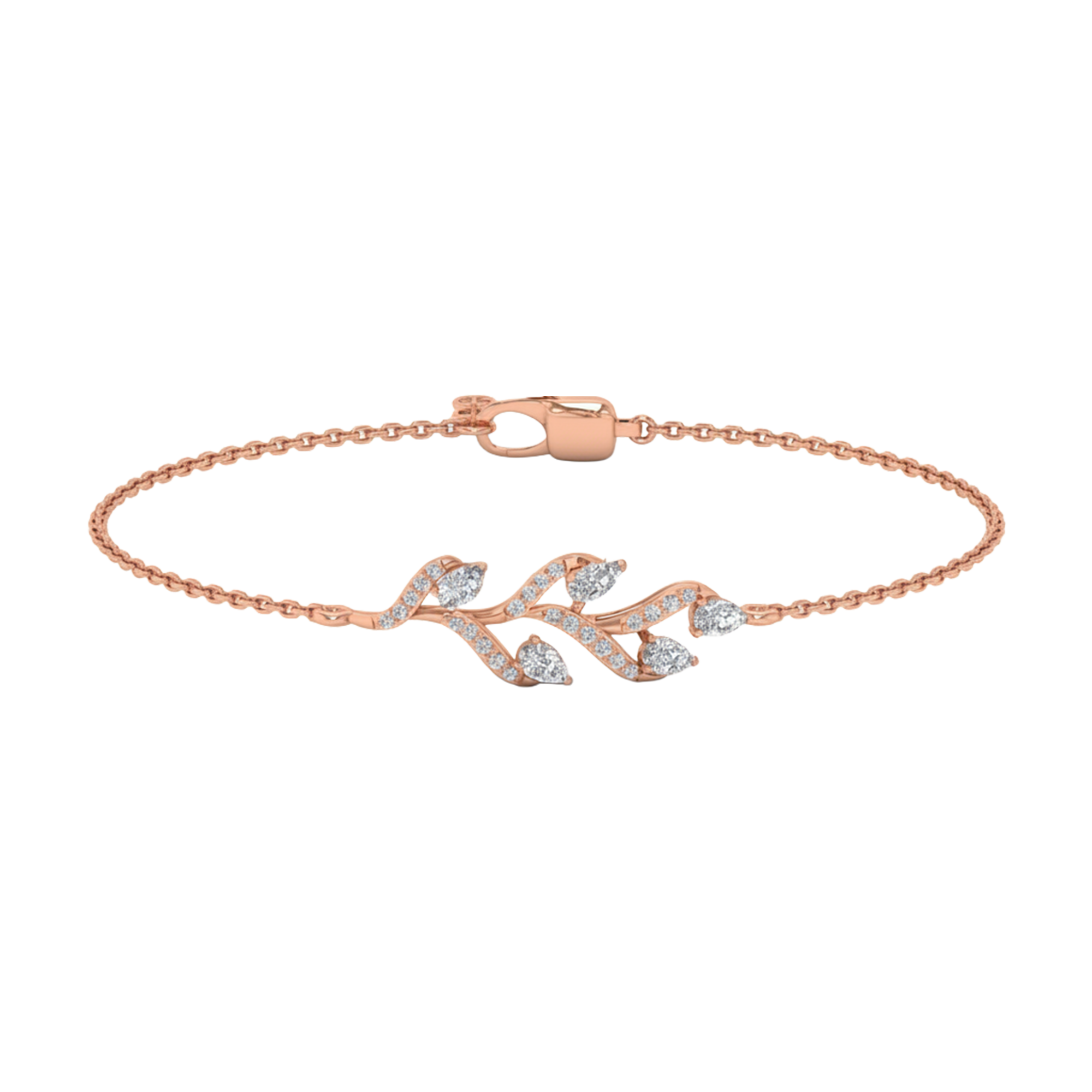 Armband von 0,66 Karat mit tropfenförmigem Hauptstein von 0,103 Karat - 072