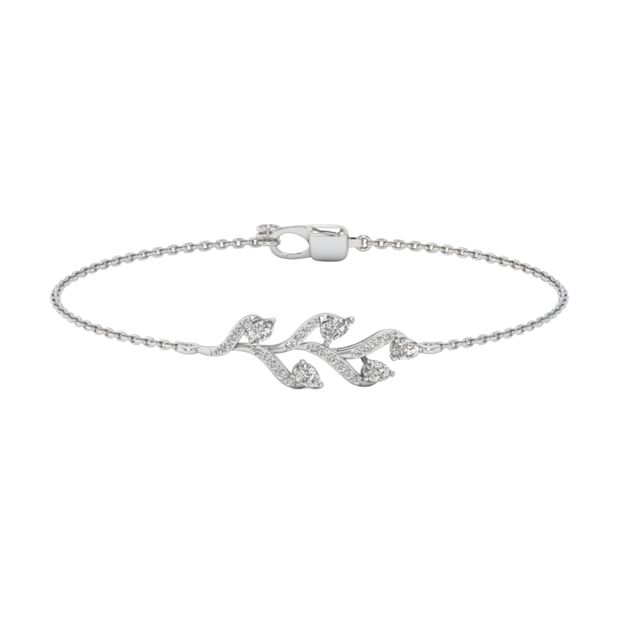 Armband von 0,66 Karat mit tropfenförmigem Hauptstein von 0,103 Karat - 072