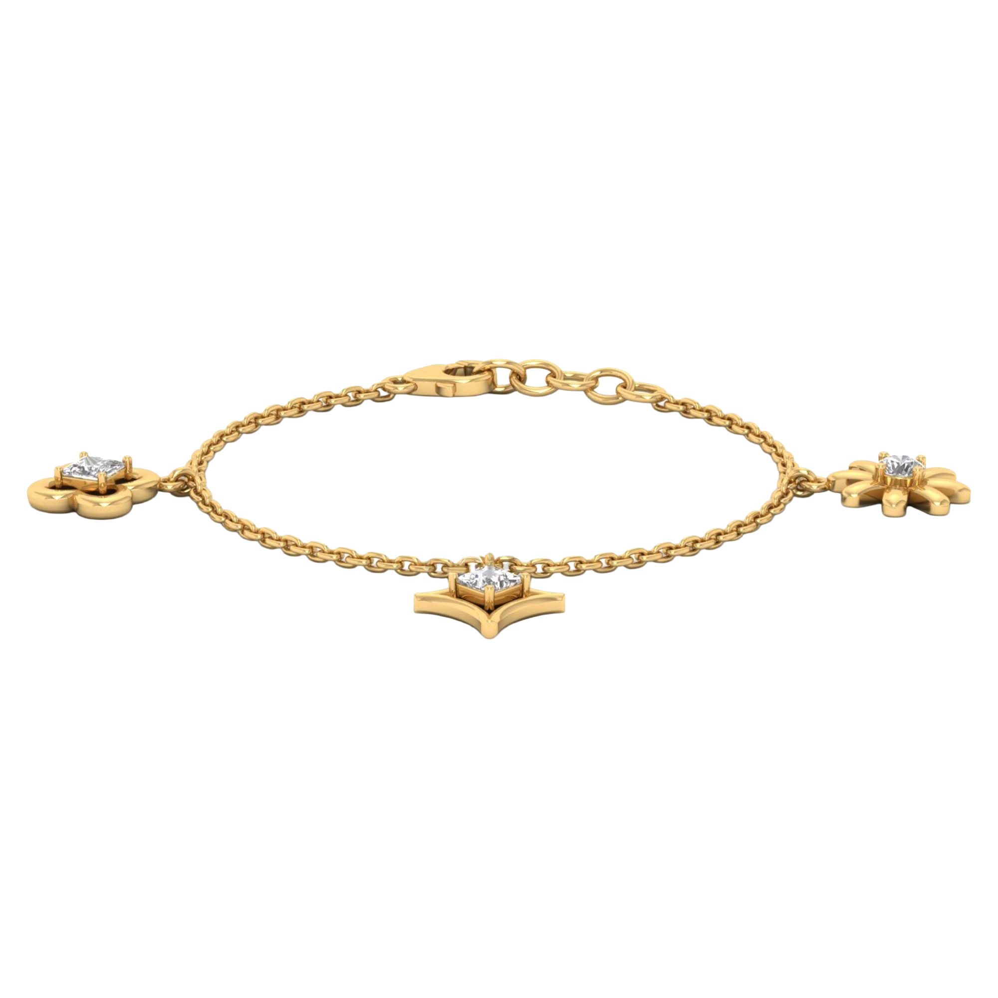 Lumi Diamanten Armband Princess - 0.4ct