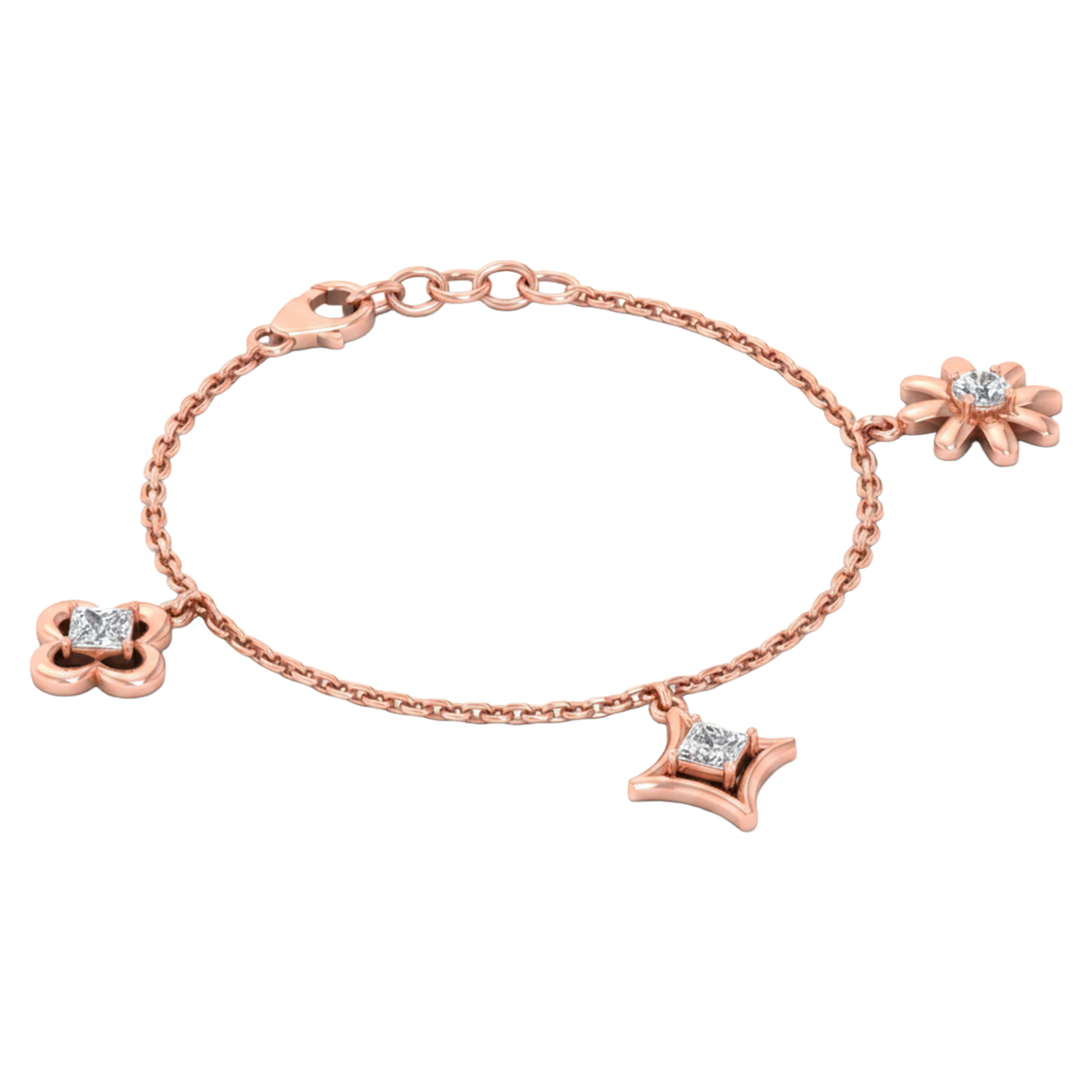 Lumi Diamanten Armband Princess - 0.4ct