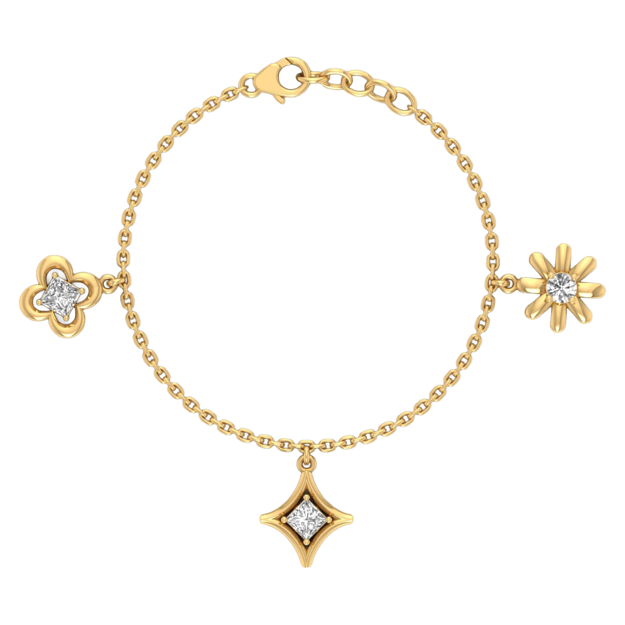 Lumi Diamanten Armband Princess - 0.4ct