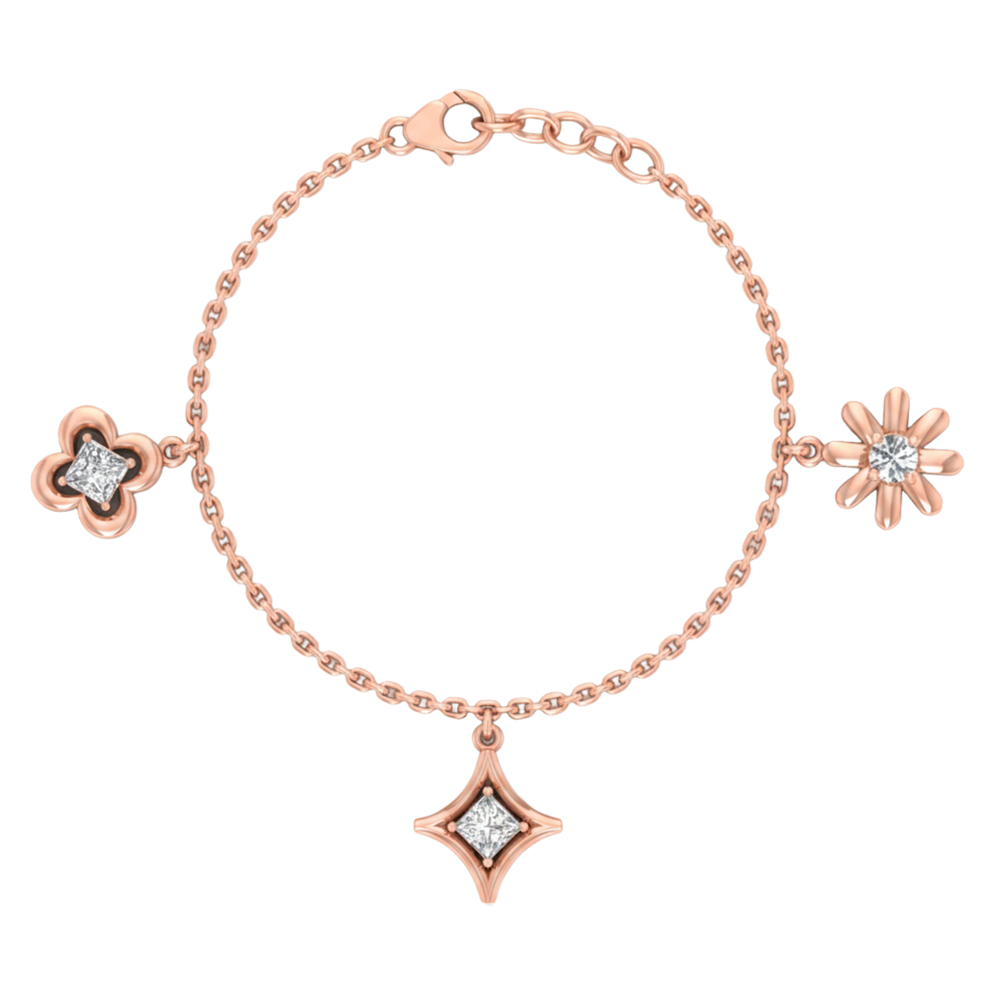 Lumi Diamanten Armband Princess - 0.4ct