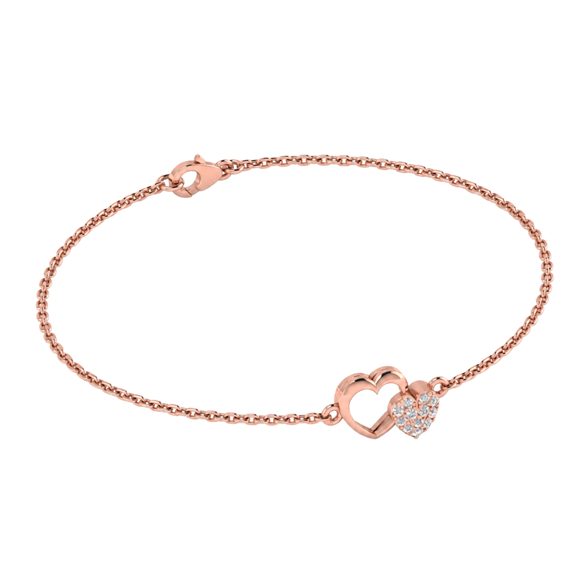 Romy Diamanten Armband Briljanten in Hart - 0.08ct