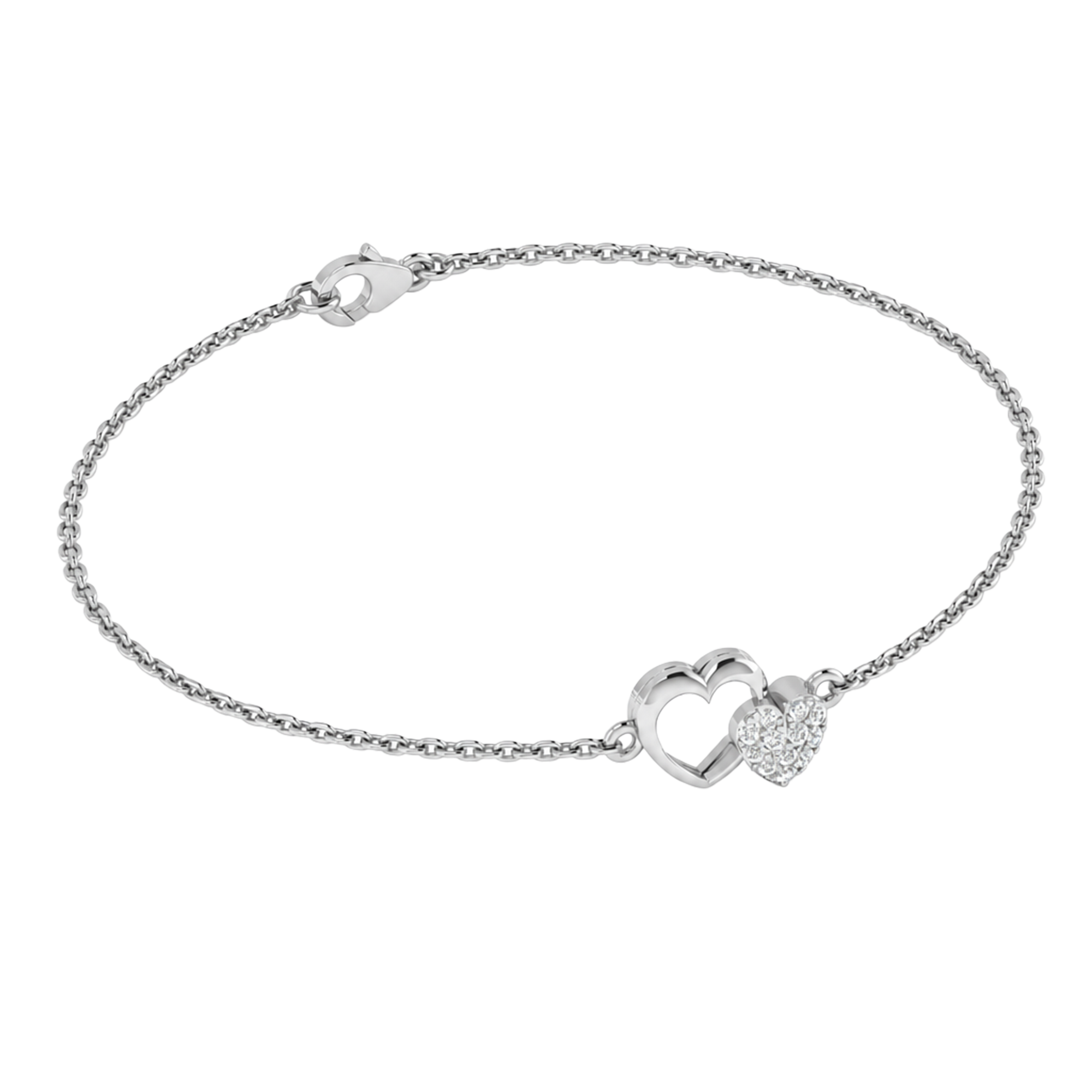 Romy Diamanten Armband Briljanten in Hart - 0.08ct