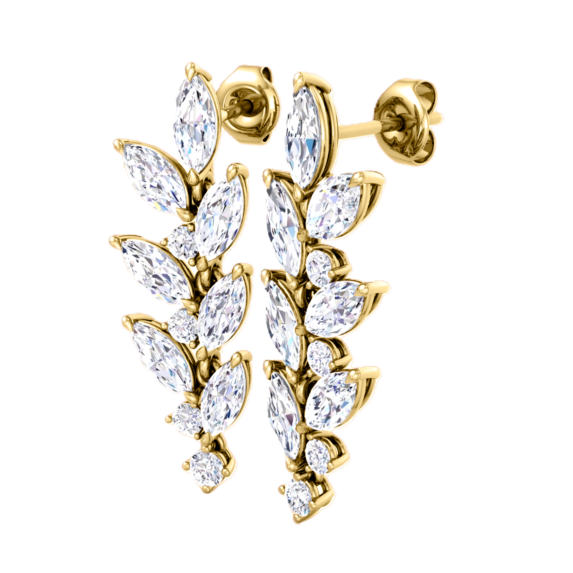 Julie Diamond Marquis Drop Earrings - 3.5ct