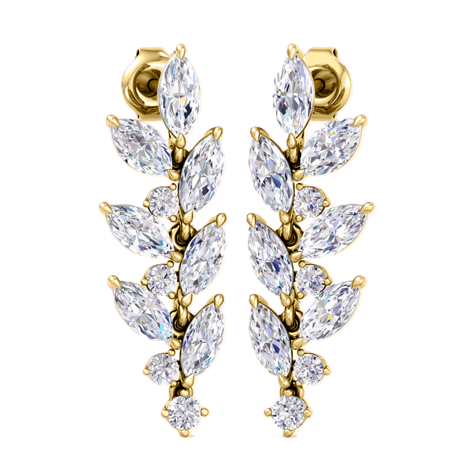 Julie Diamond Marquis Drop Earrings - 3.5ct