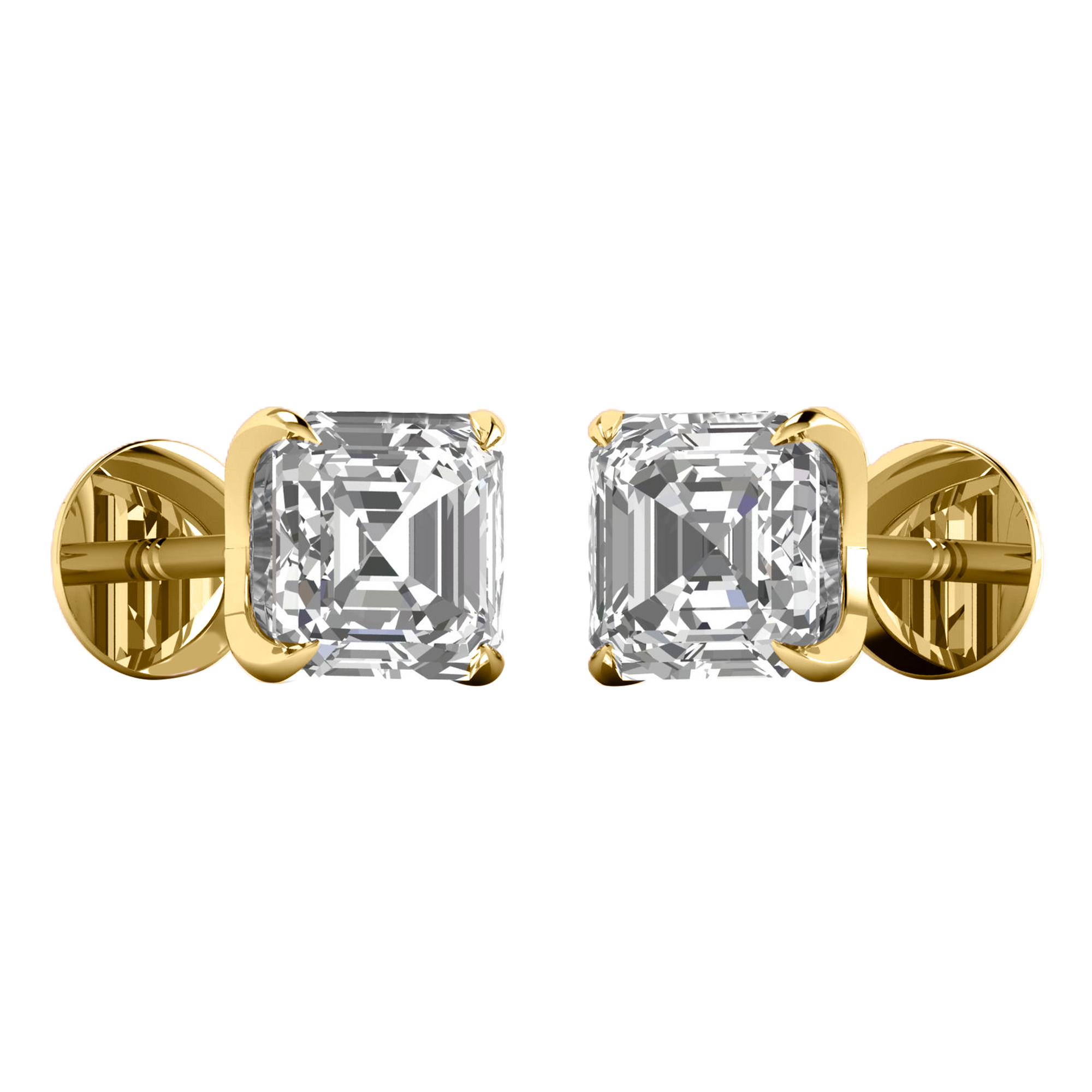Ines Diamantohrstecker Asscher - 6 Karat