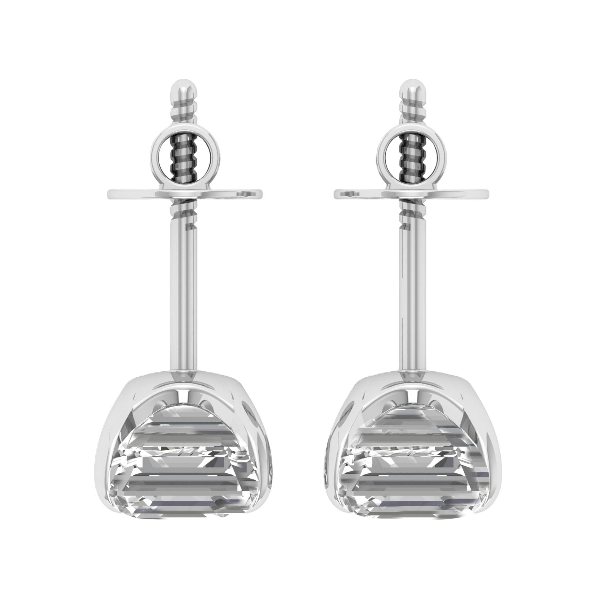 Ines Diamantohrstecker Asscher - 6 Karat