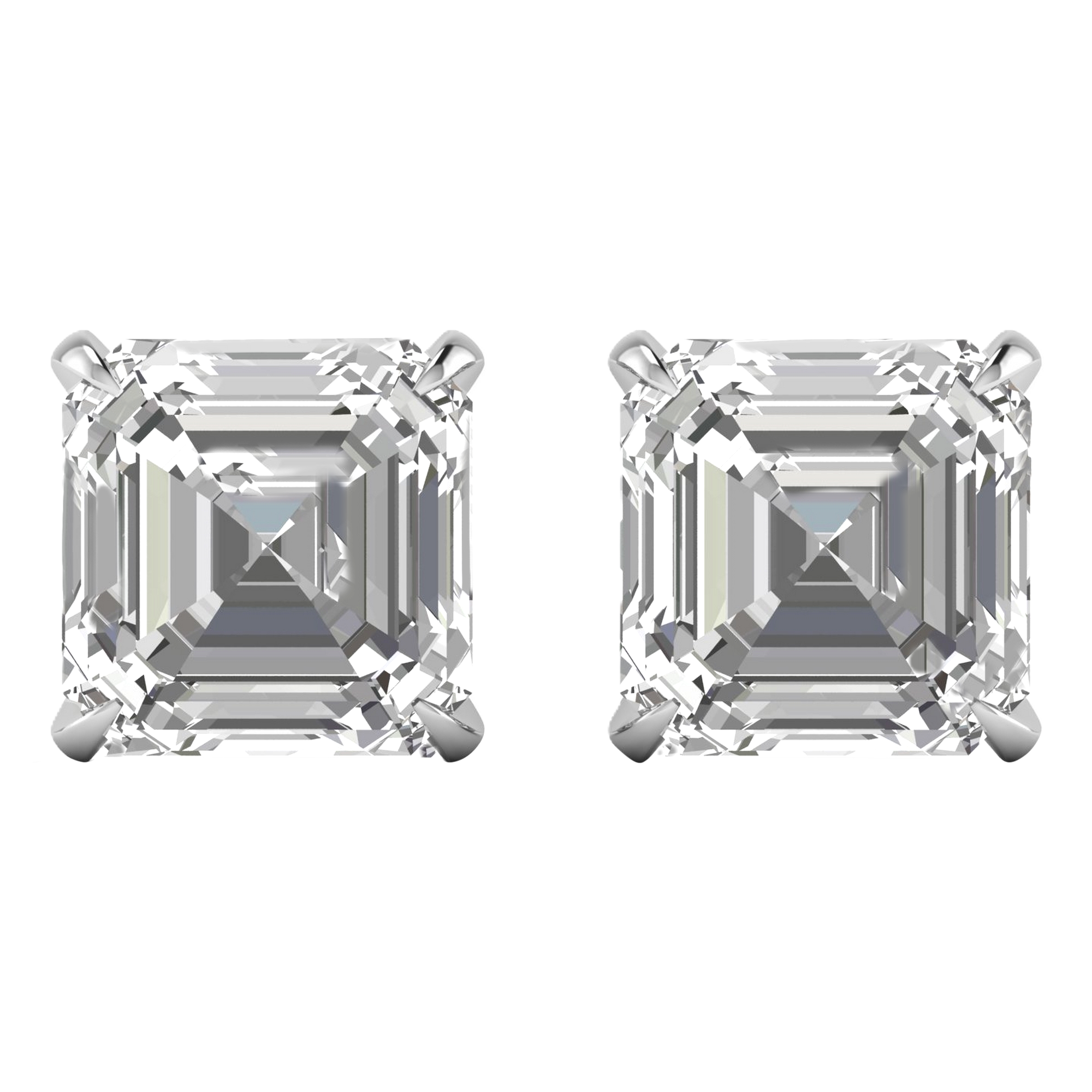 Ines Diamantohrstecker Asscher - 6 Karat