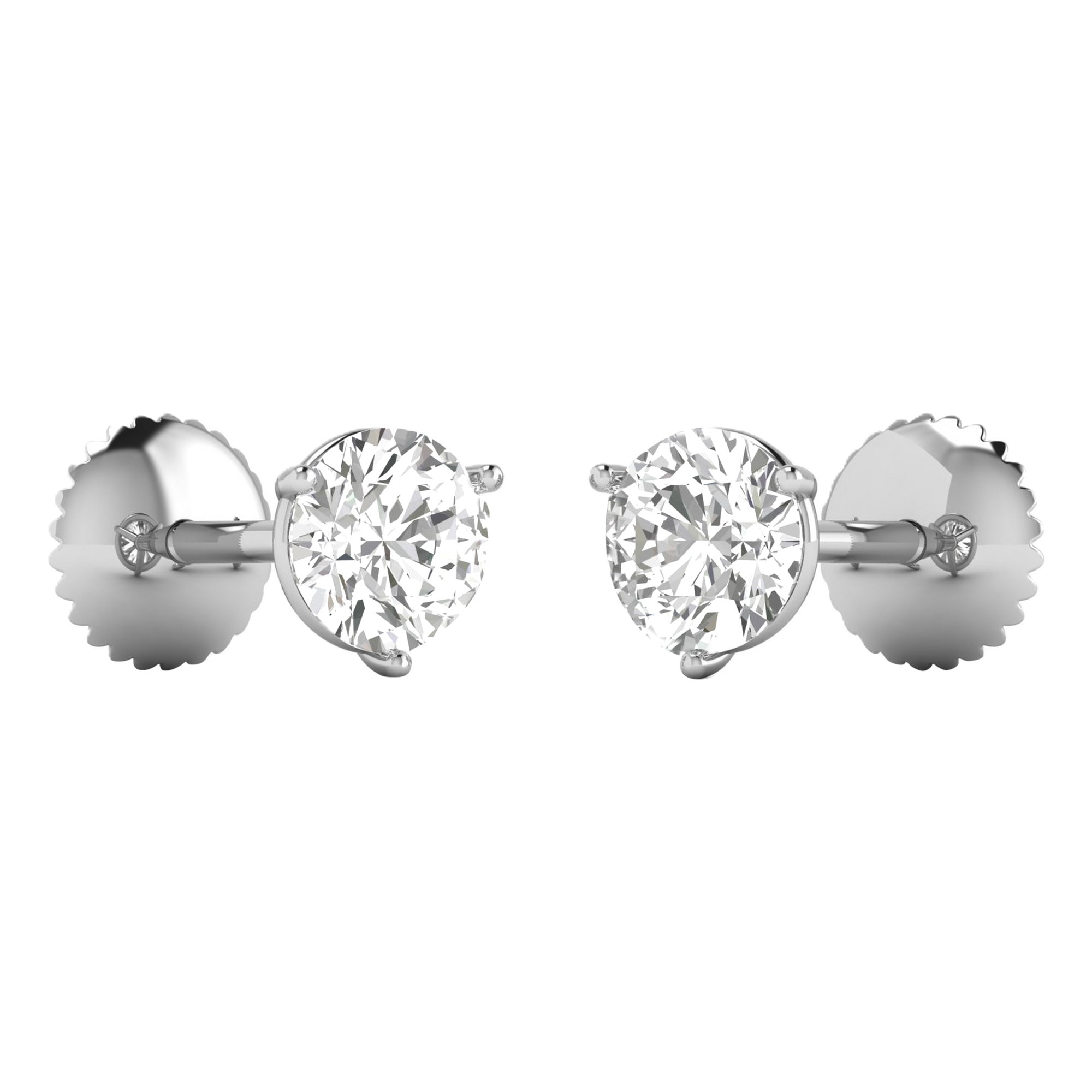 Saar Diamanten Stud Oorbellen Briljant - 0.5ct tot 4ct