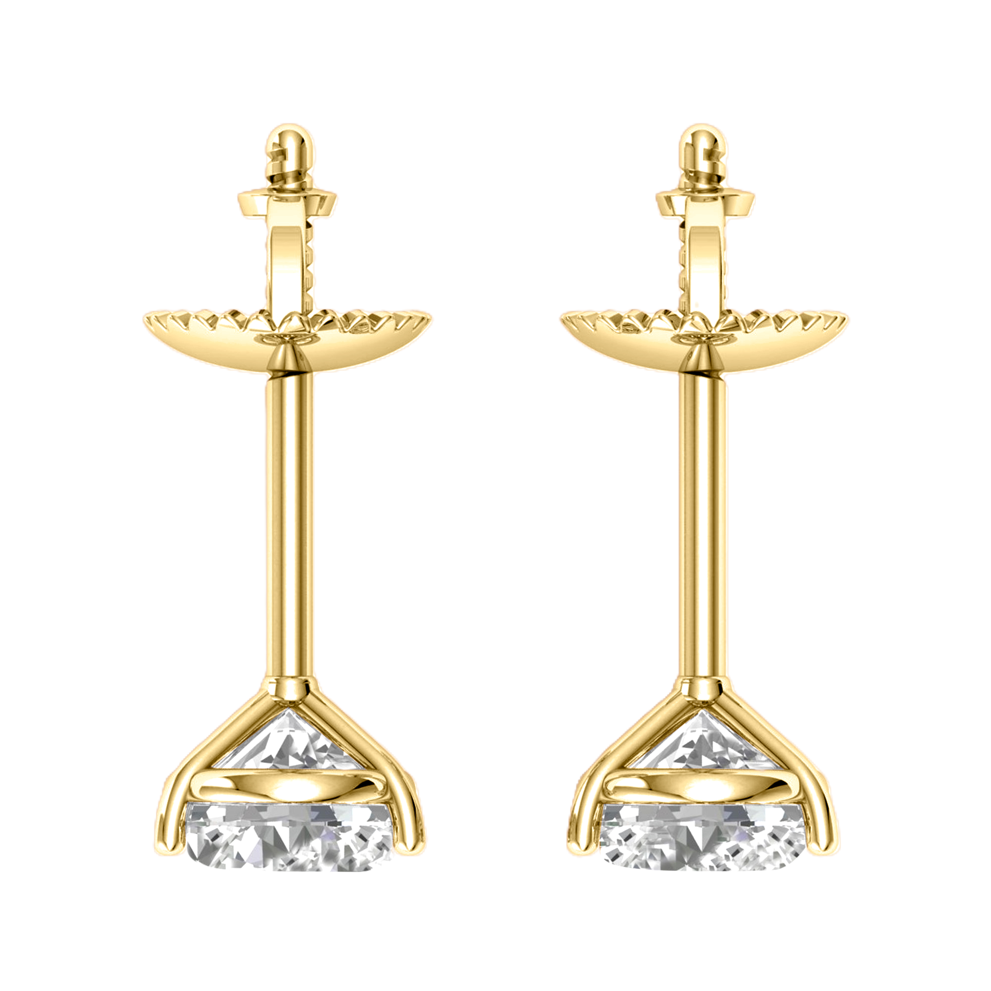 Saar Diamanten Stud Oorbellen Briljant - 0.5ct tot 4ct