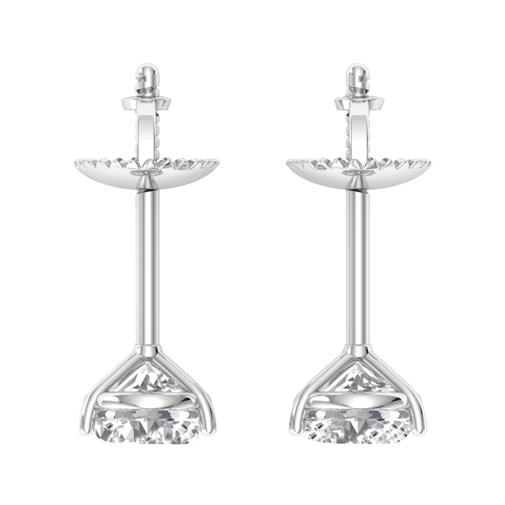 Saar Diamanten Stud Oorbellen Briljant - 0.5ct tot 4ct