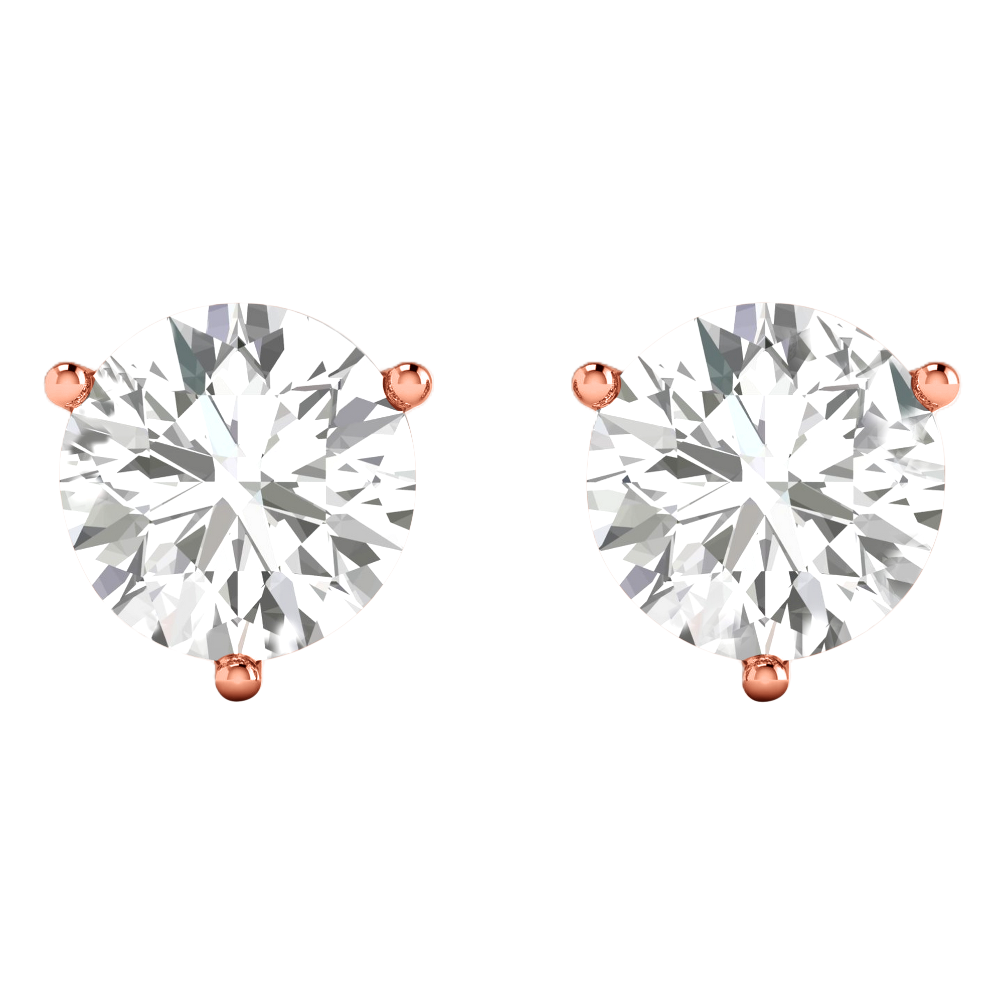 Saar Diamanten Stud Oorbellen Briljant - 0.5ct tot 4ct
