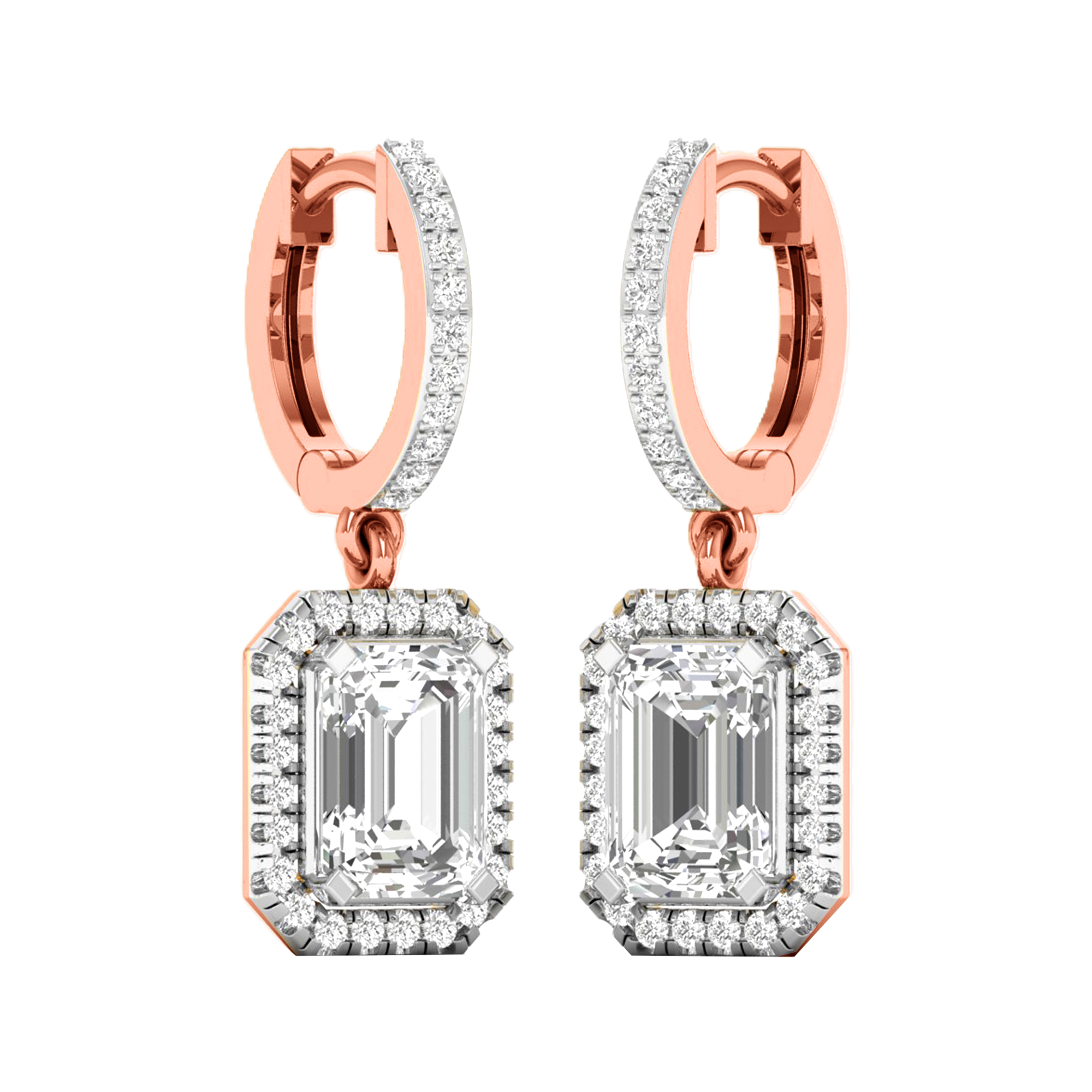 Britt Diamant-Ohrhänger Smaragd – 4,6 kt