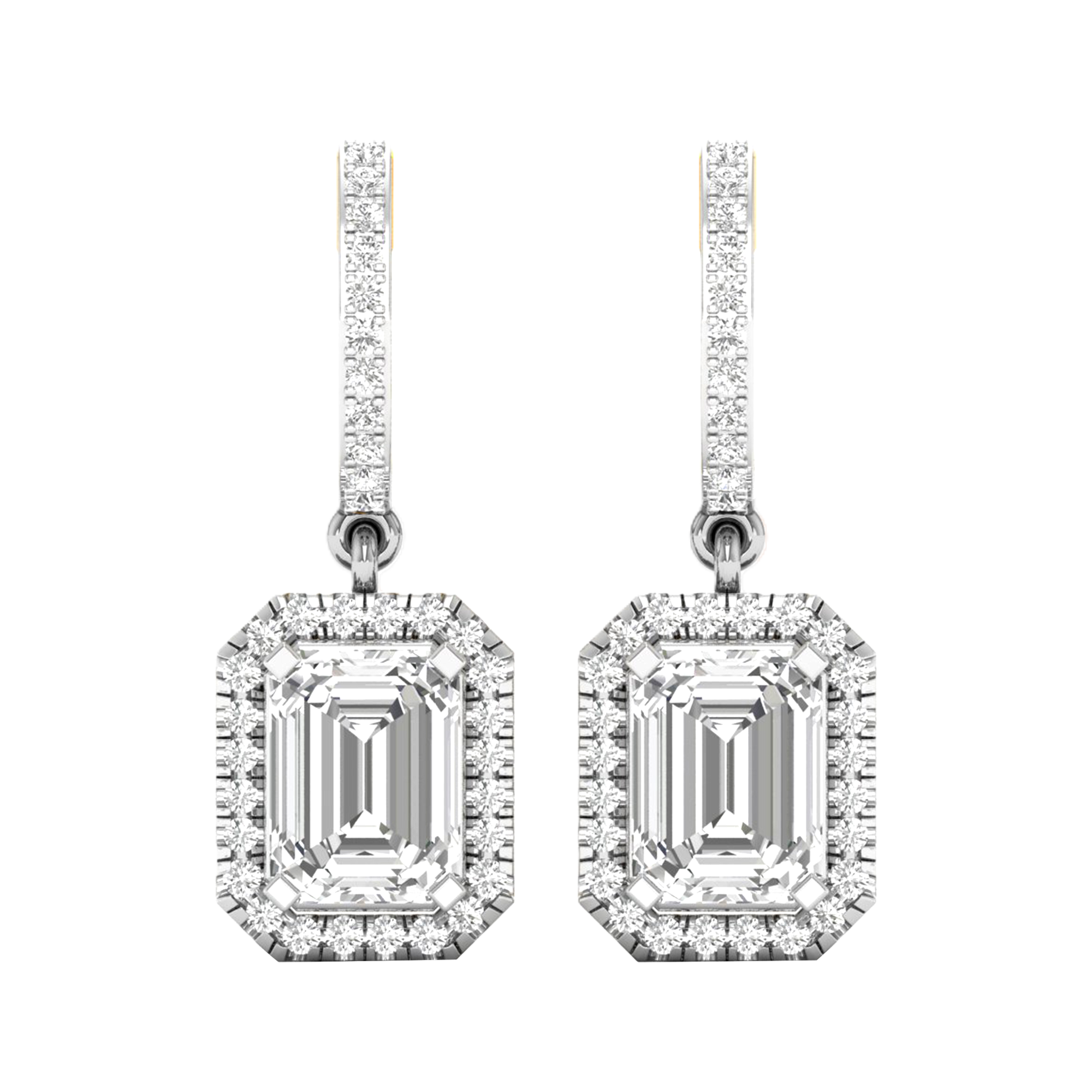 Britt Diamant-Ohrhänger Smaragd – 4,6 kt
