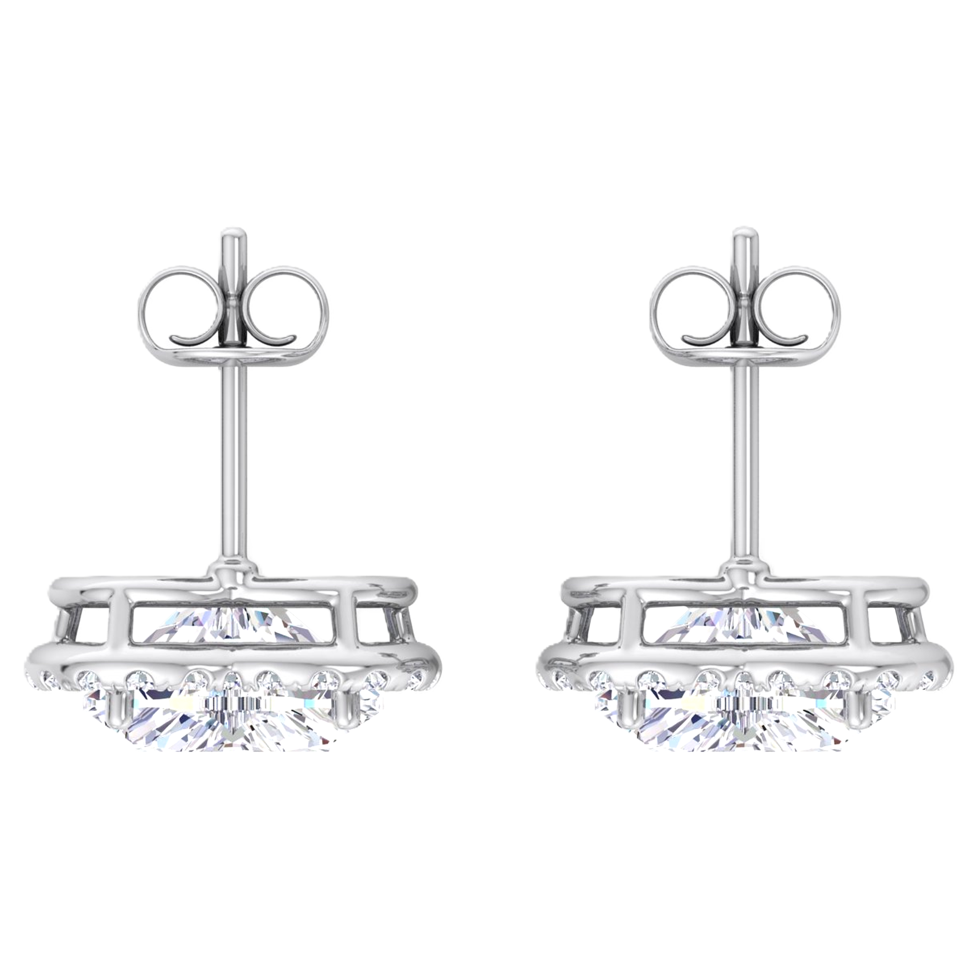 Hanna Diamanten Stud Oorbellen Hart - 5.4ct