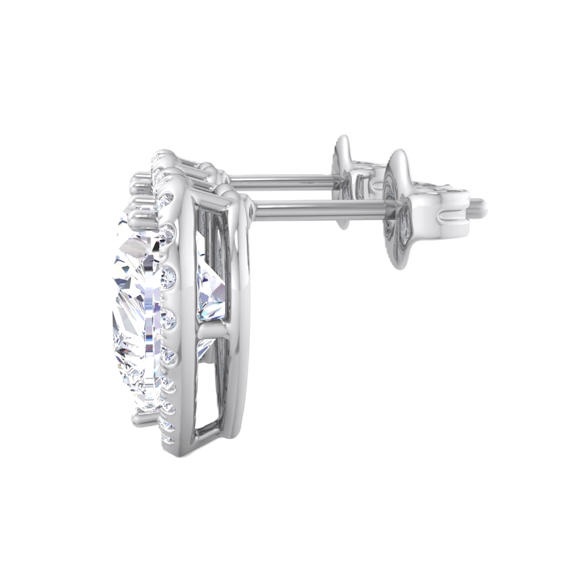 Hanna Diamanten Stud Oorbellen Hart - 5.4ct