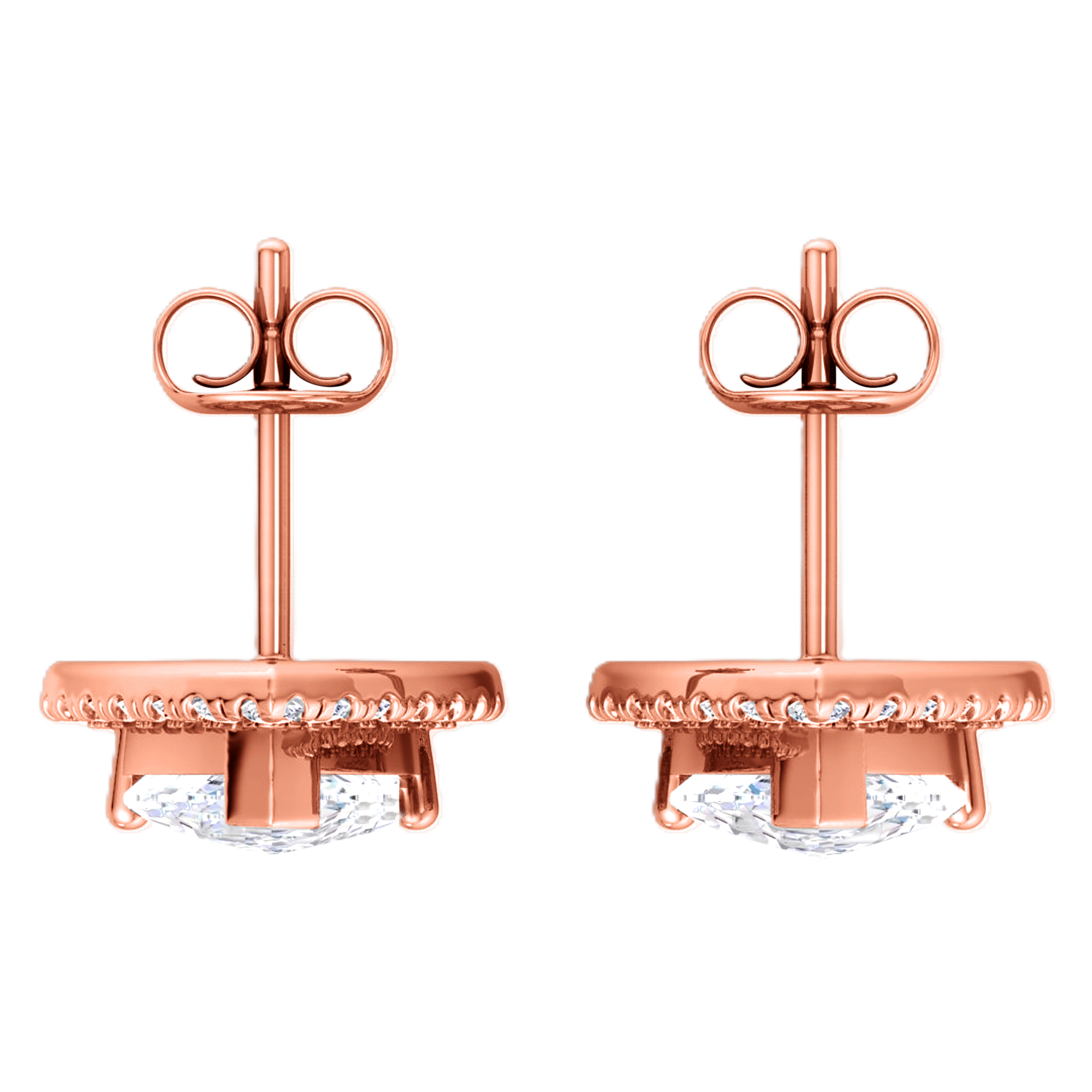 Vienna Diamanten Stud Oorbellen Peer - 4.7ct