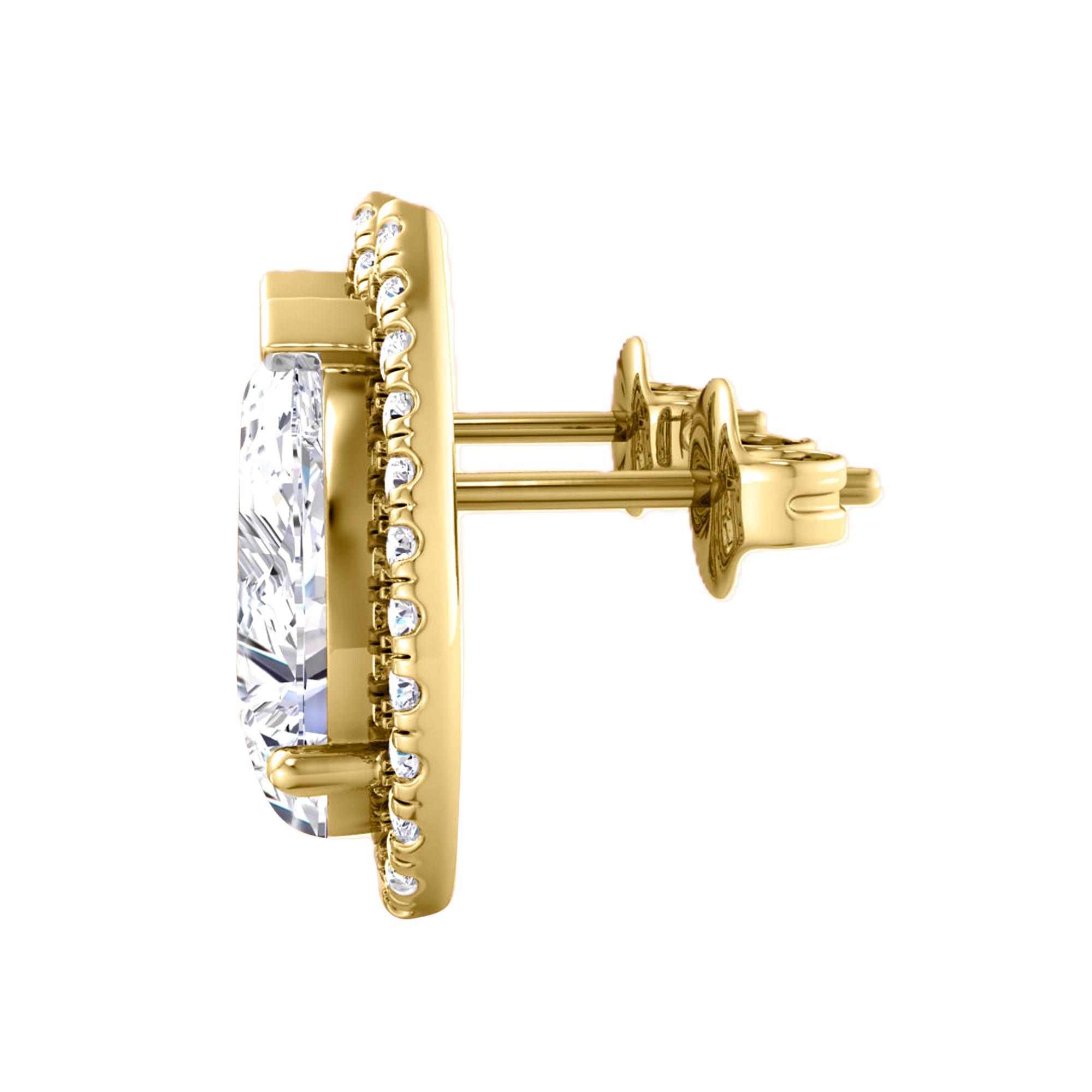 Vienna Diamanten Stud Oorbellen Peer - 4.7ct