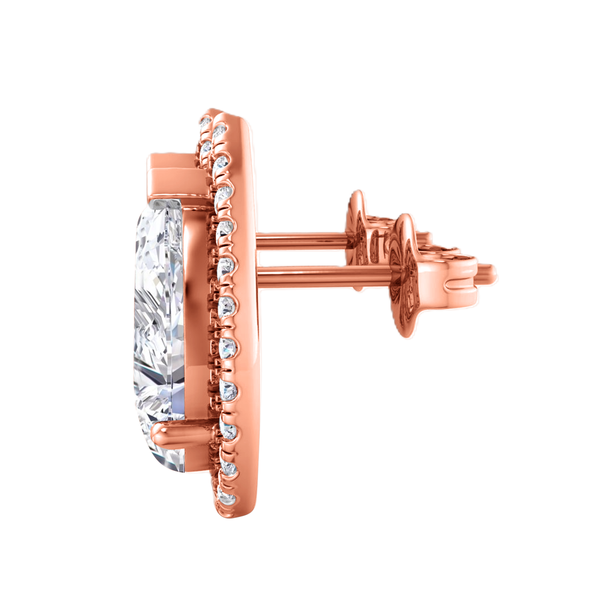 Vienna Diamanten Stud Oorbellen Peer - 4.7ct
