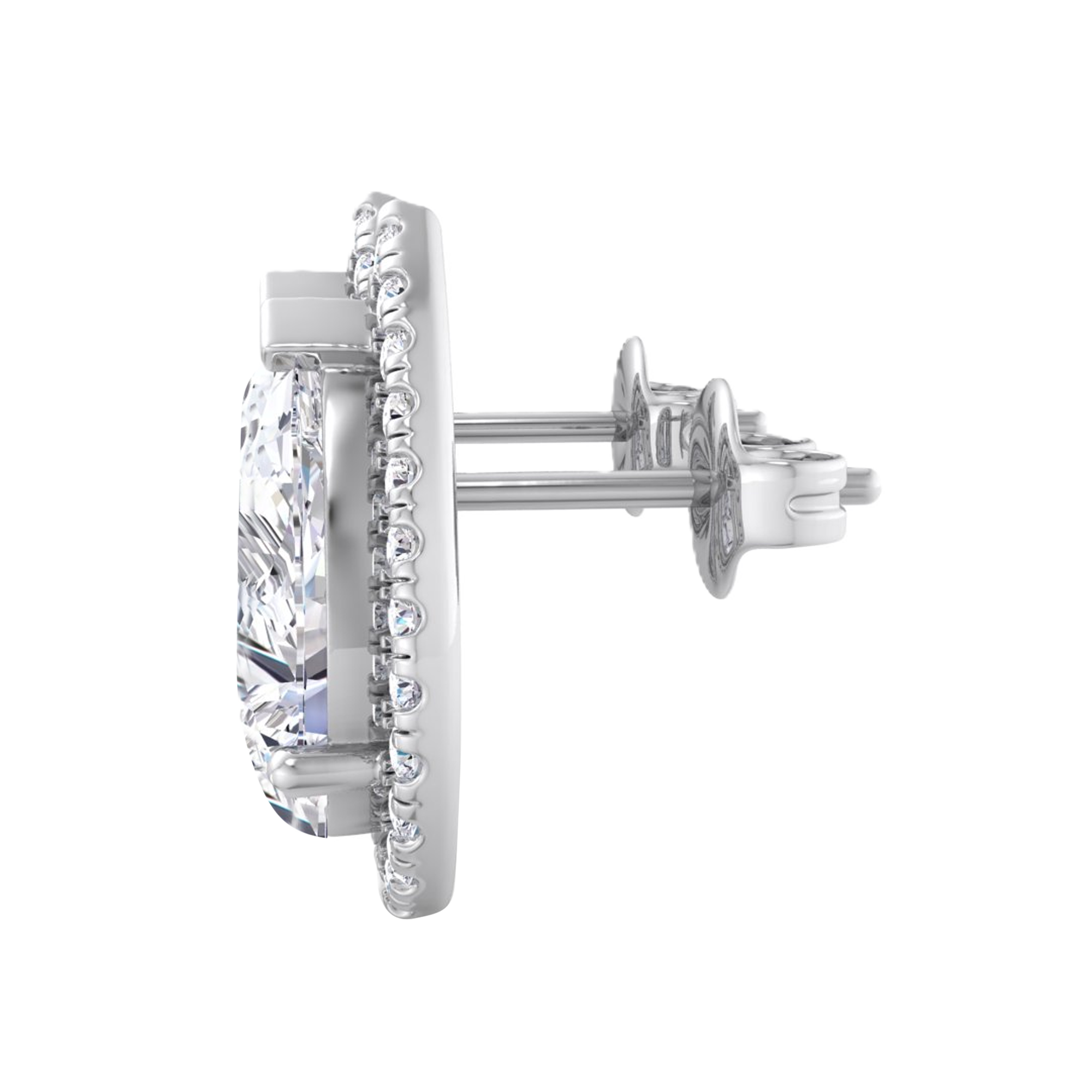 Vienna Diamanten Stud Oorbellen Peer - 4.7ct