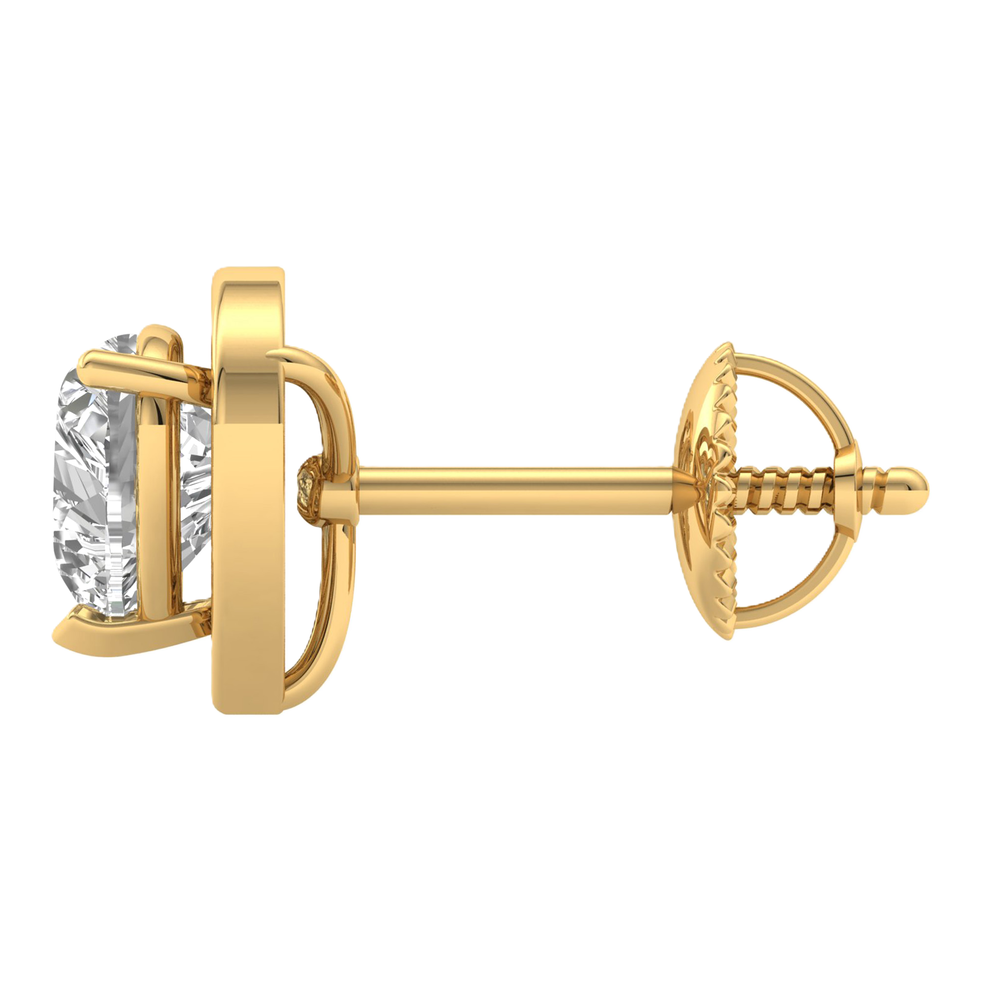 Eva Diamanten Stud Oorbellen Hart - 2.3ct