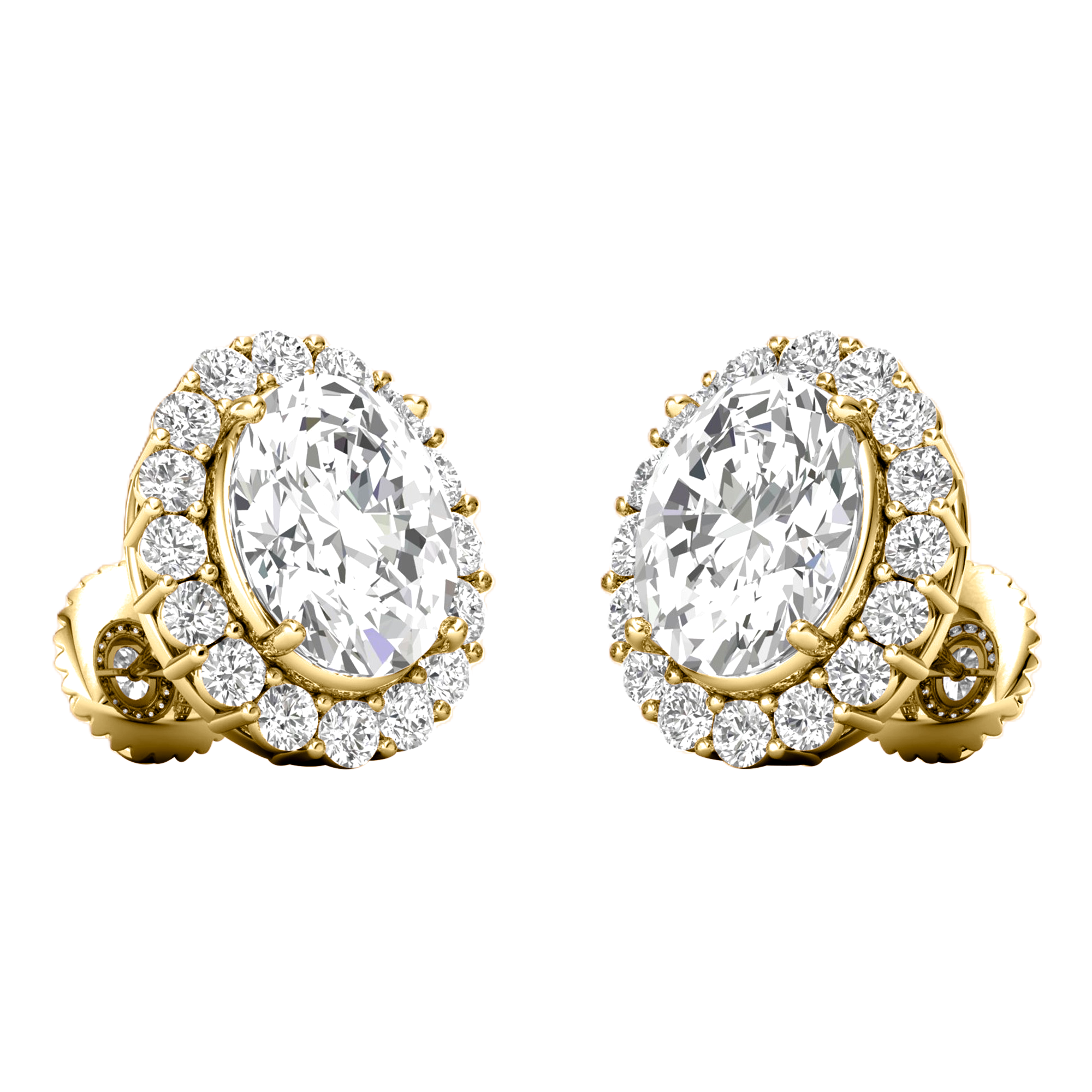 Lara Diamant Ohrstecker Oval - 3.8ct