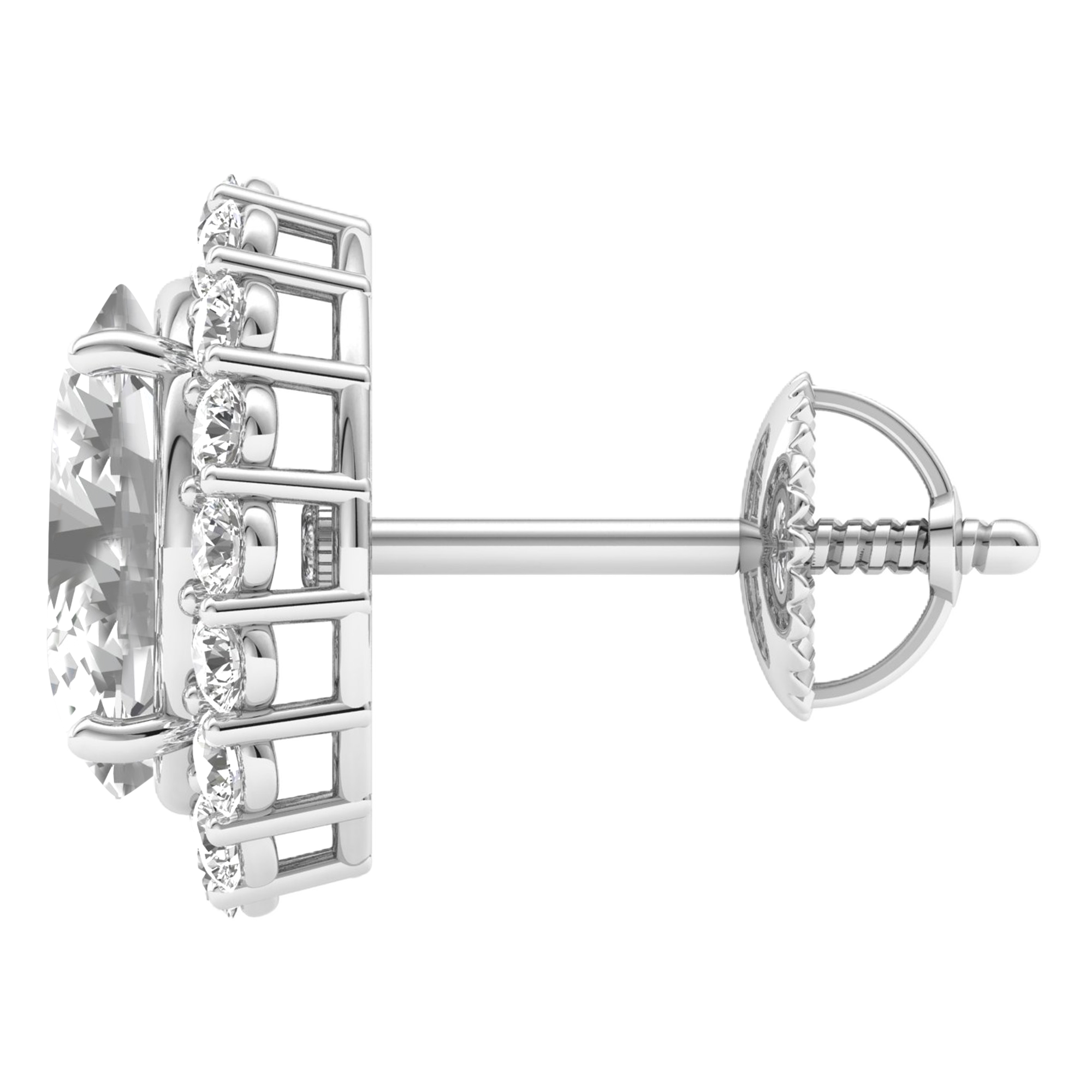Lara Diamant Ohrstecker Oval - 3.8ct