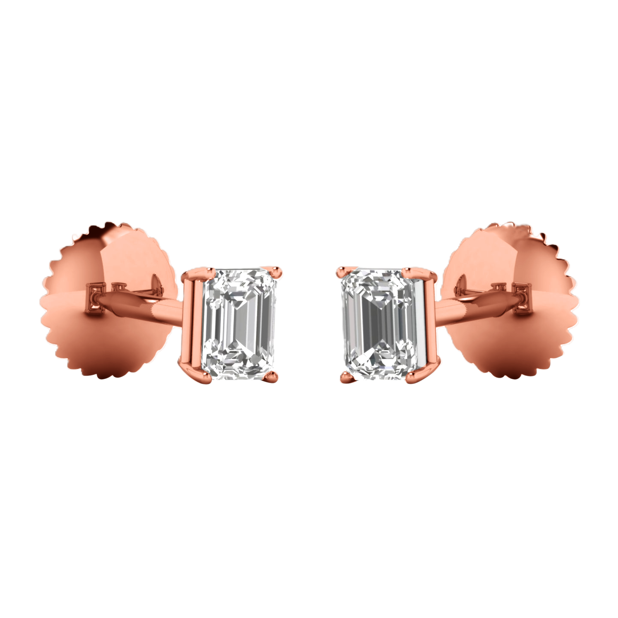 Ida Diamant-Ohrstecker Smaragd – 5 Karat