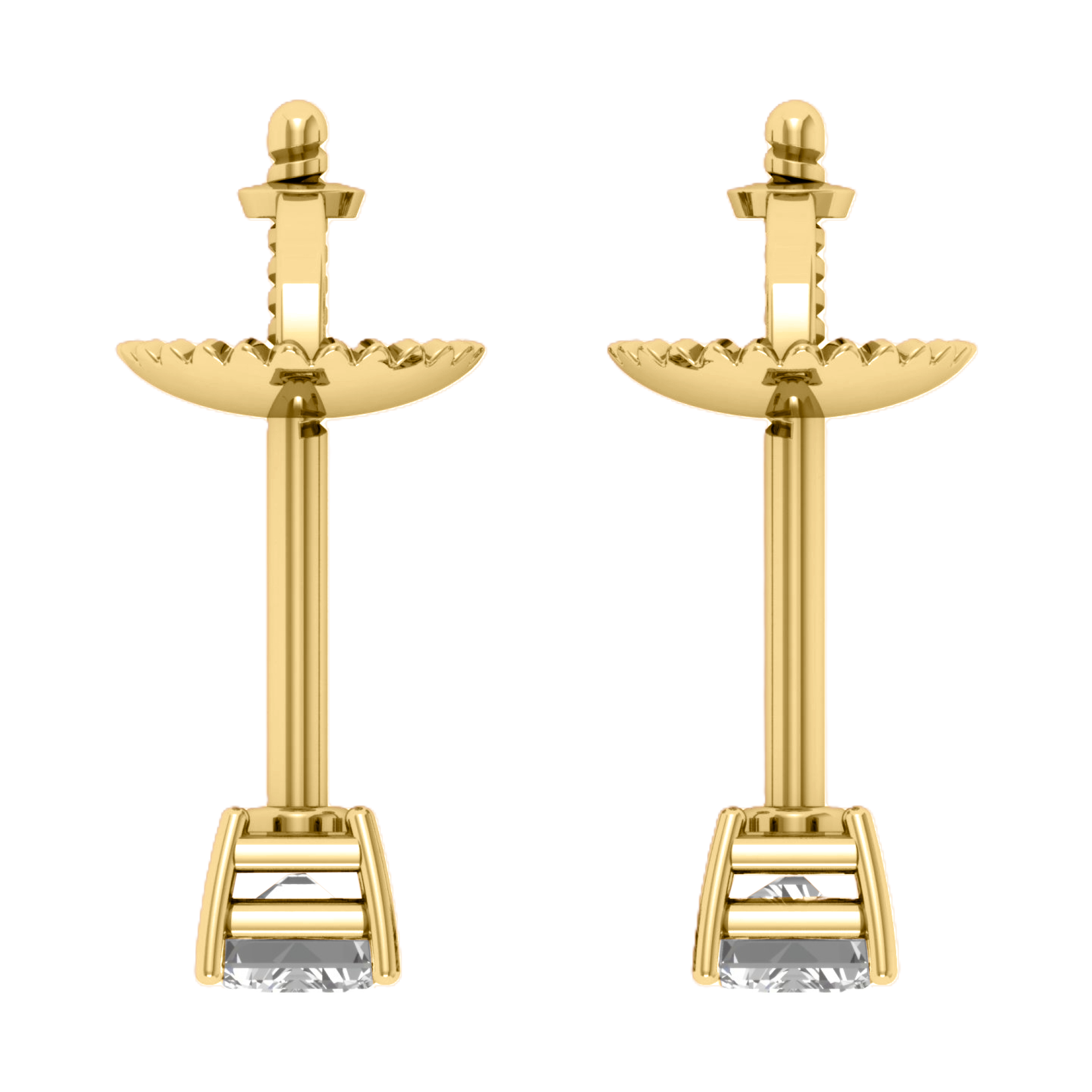 Ida Diamant-Ohrstecker Smaragd – 5 Karat