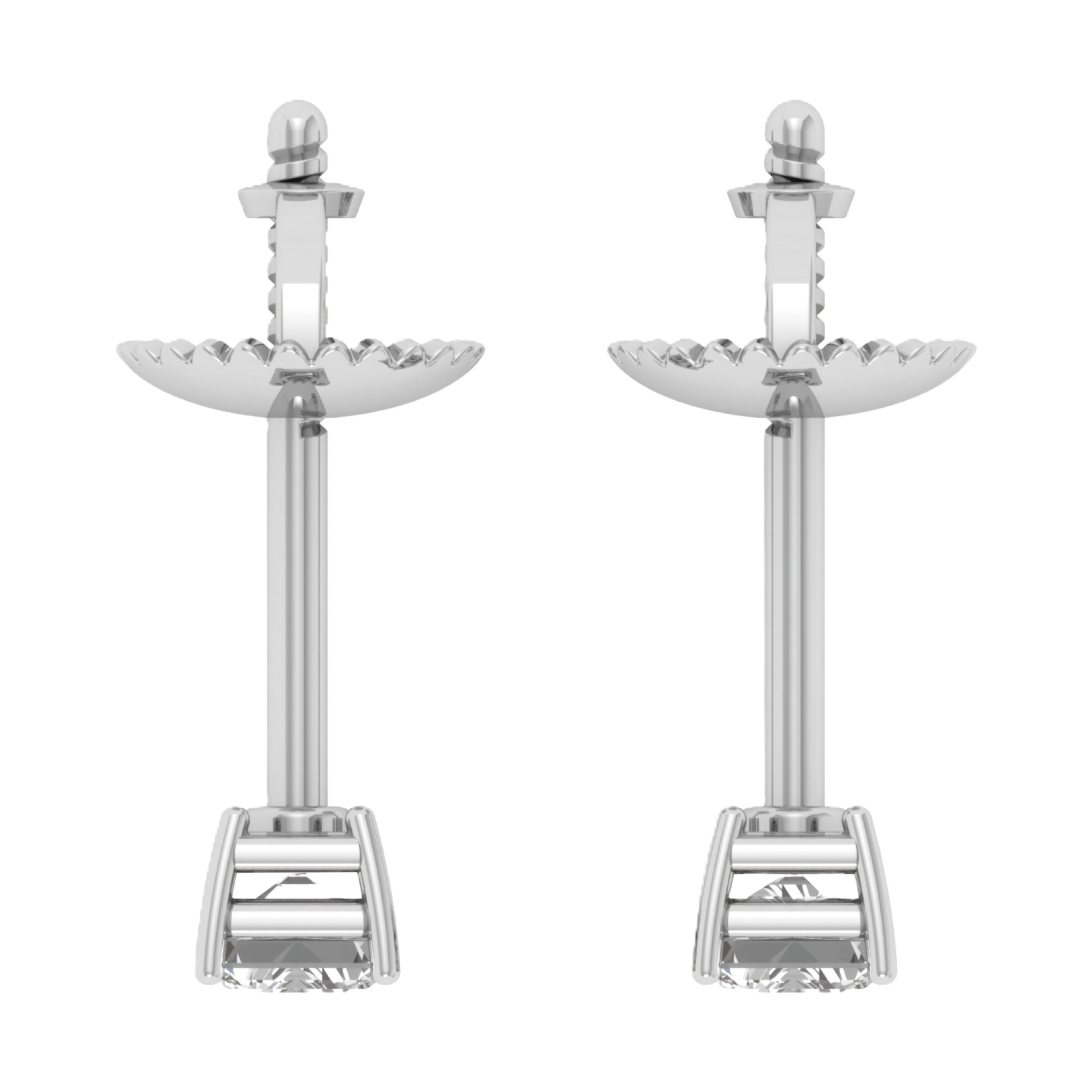 Ida Diamant-Ohrstecker Smaragd – 5 Karat