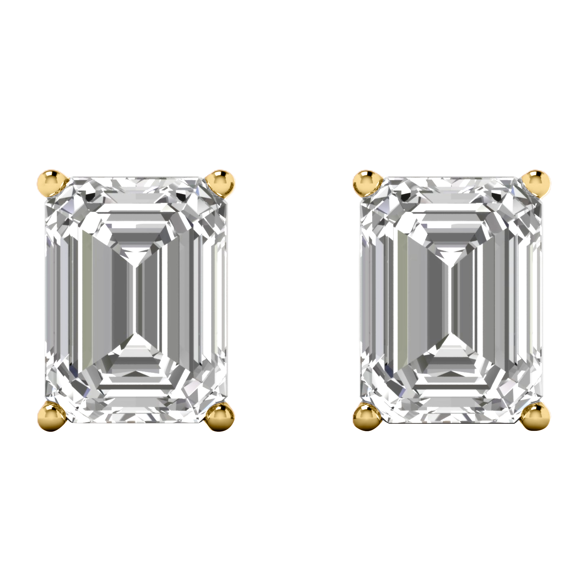 Ida Diamant-Ohrstecker Smaragd – 5 Karat