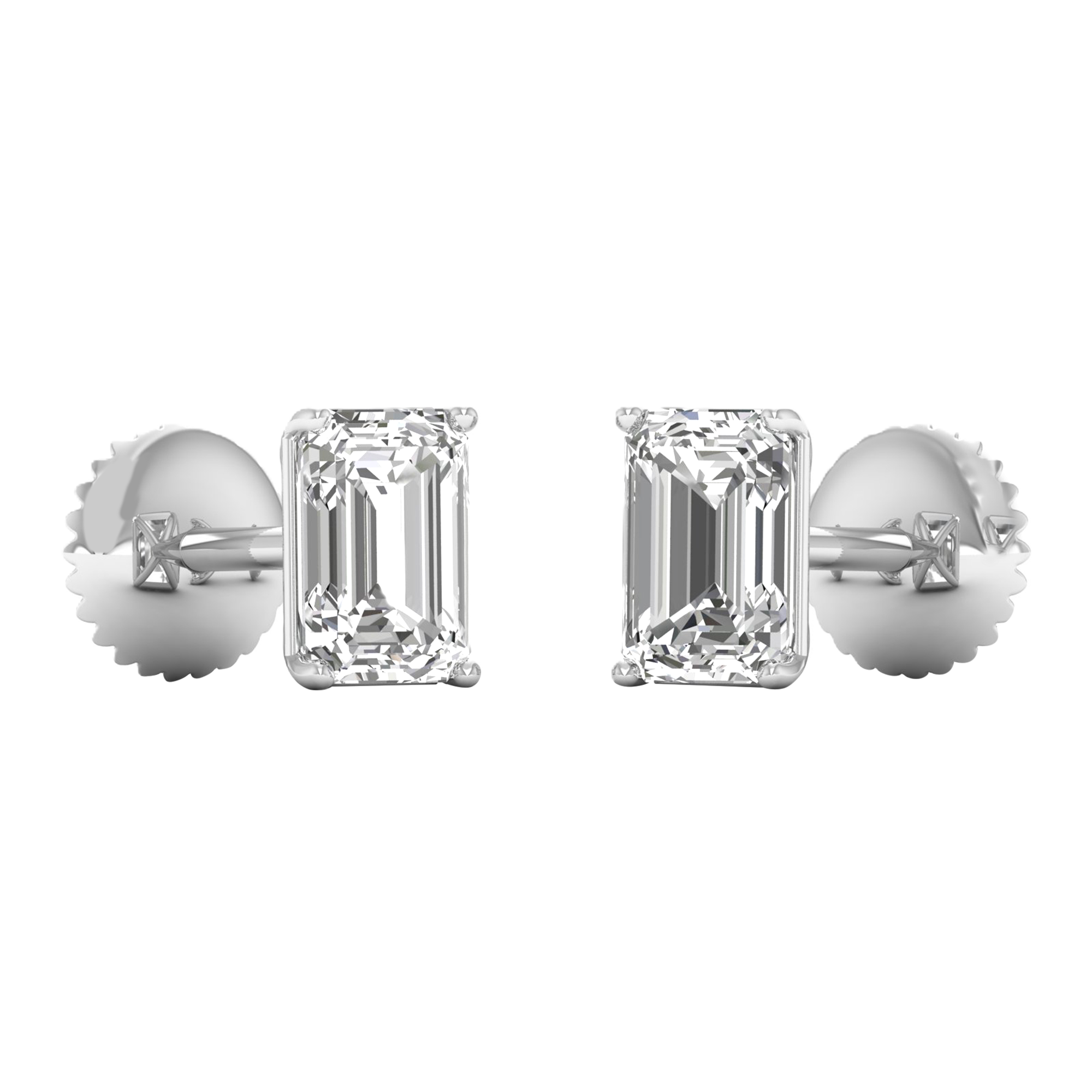 Demi Diamanten Stud Oorbellen Emerald - 1.4ct