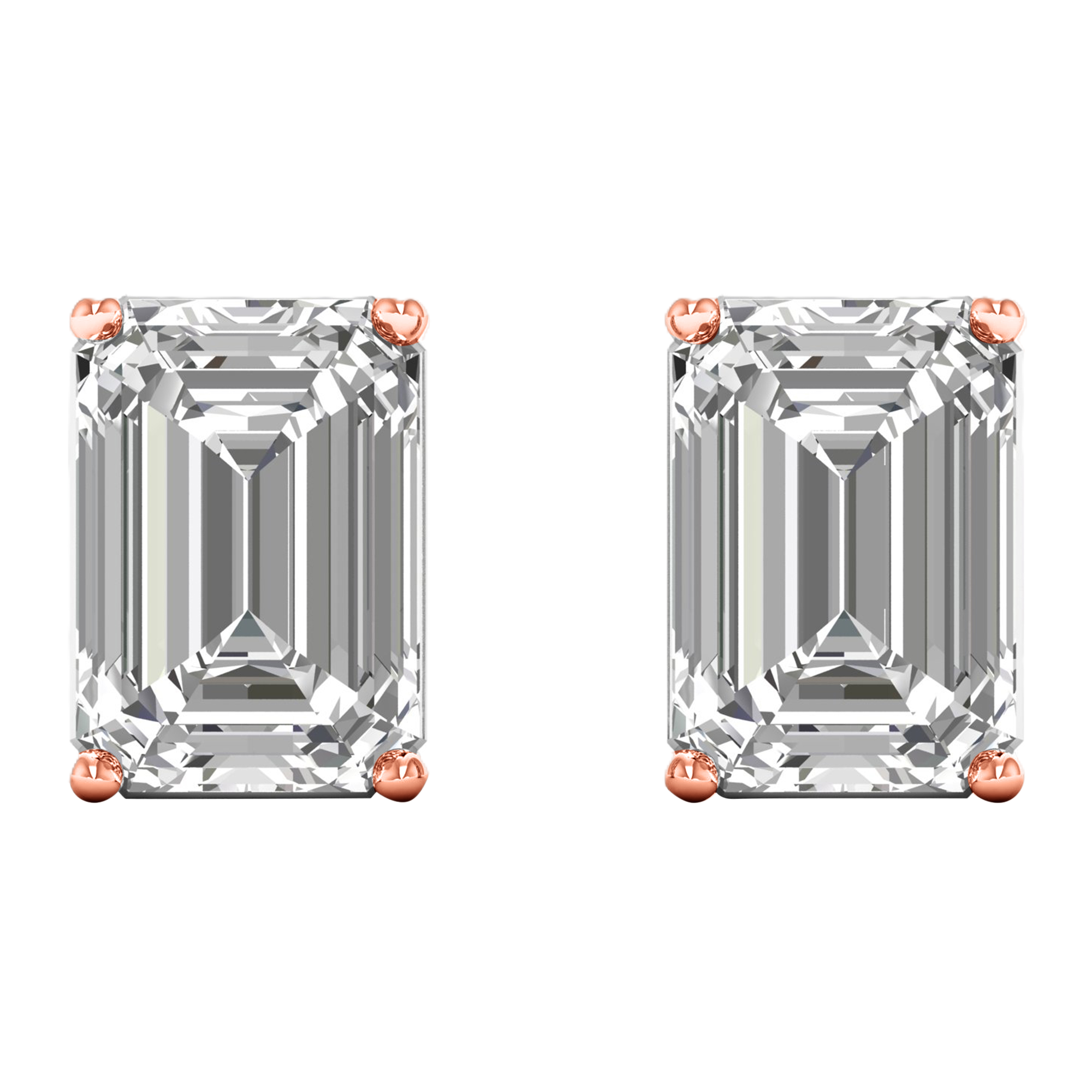 Demi Diamanten Stud Oorbellen Emerald - 1.4ct