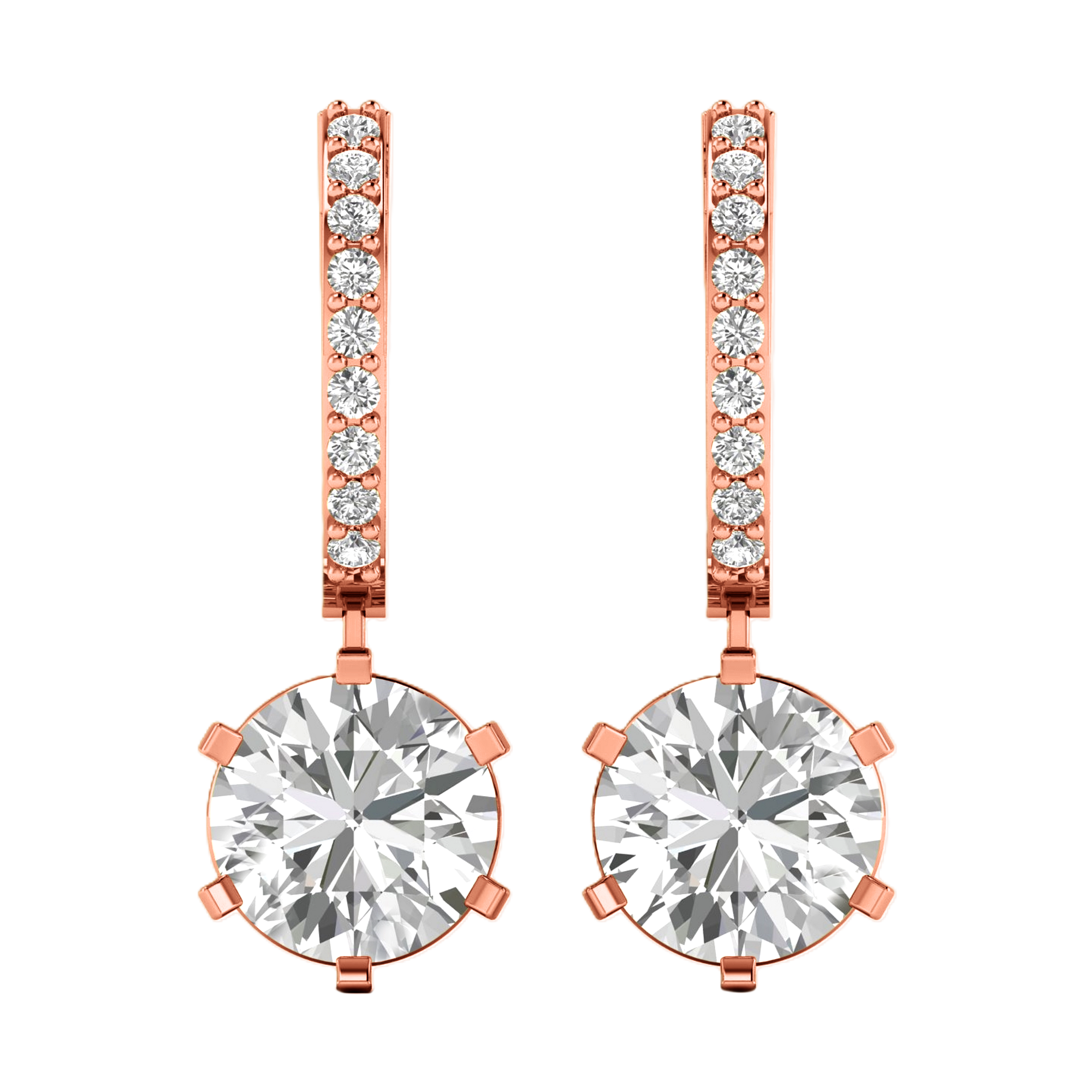 Wren Diamanten Oorringen Briljant - 4.2ct