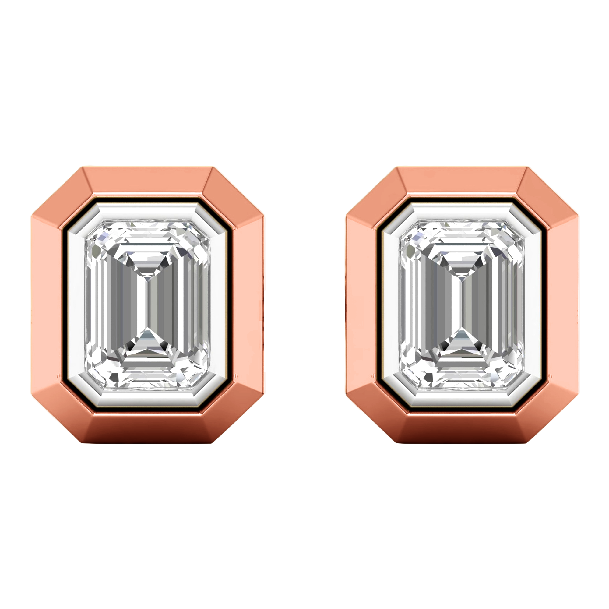 Lucie Stud Oorbellen Emerald - 0.5ct tot 2ct