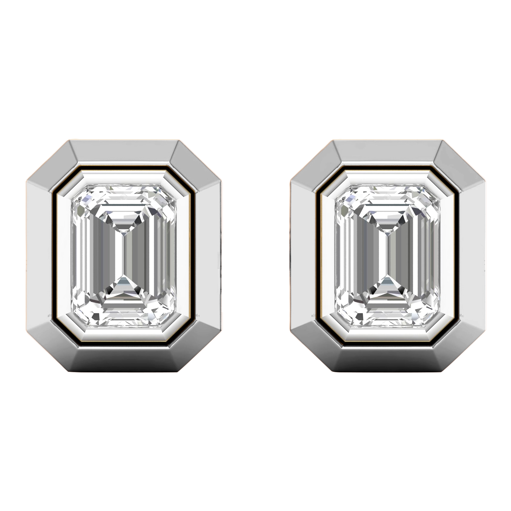Lucie Stud Oorbellen Emerald - 0.5ct tot 2ct