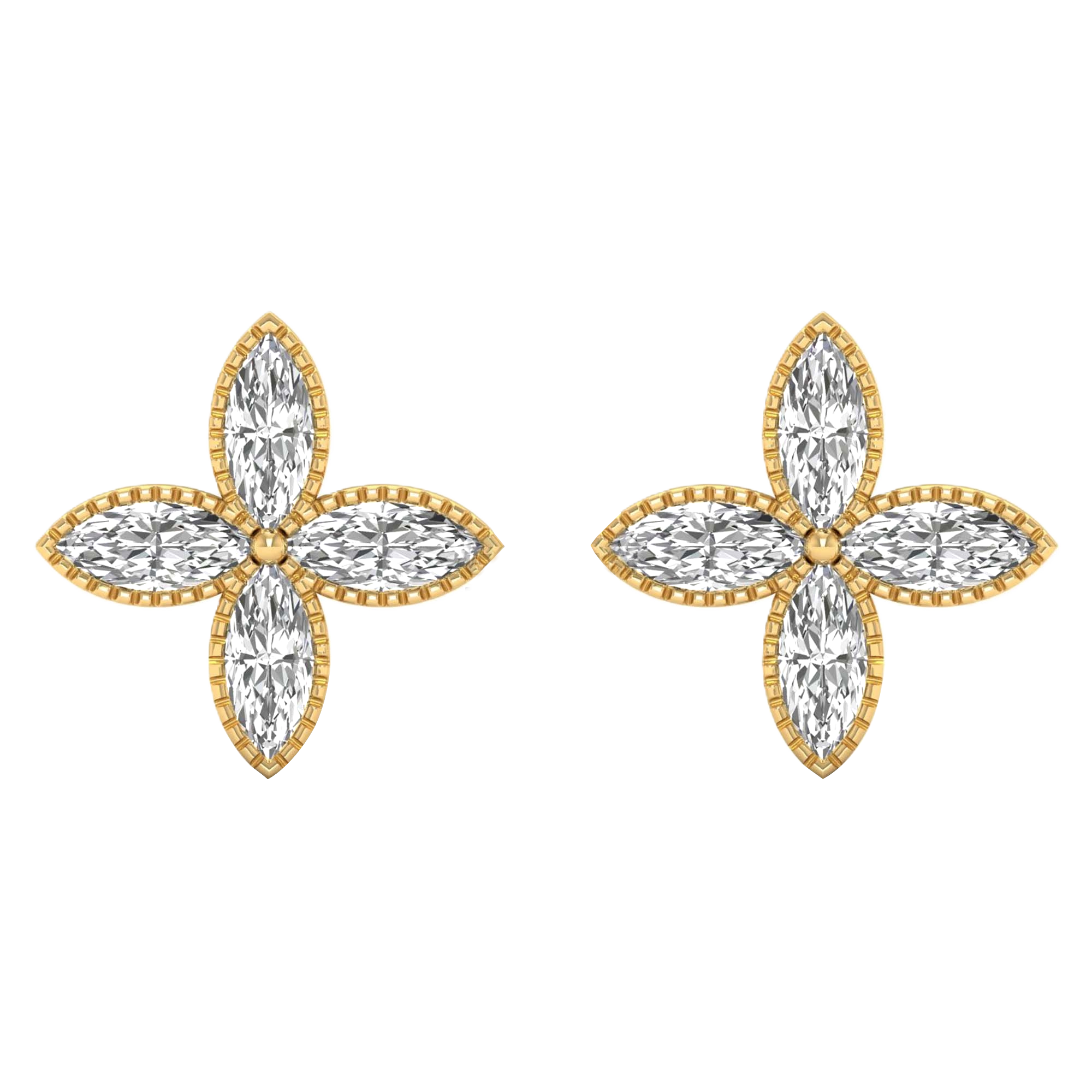 Laura Diamanten Stud Oorbellen Markies - 0.8ct
