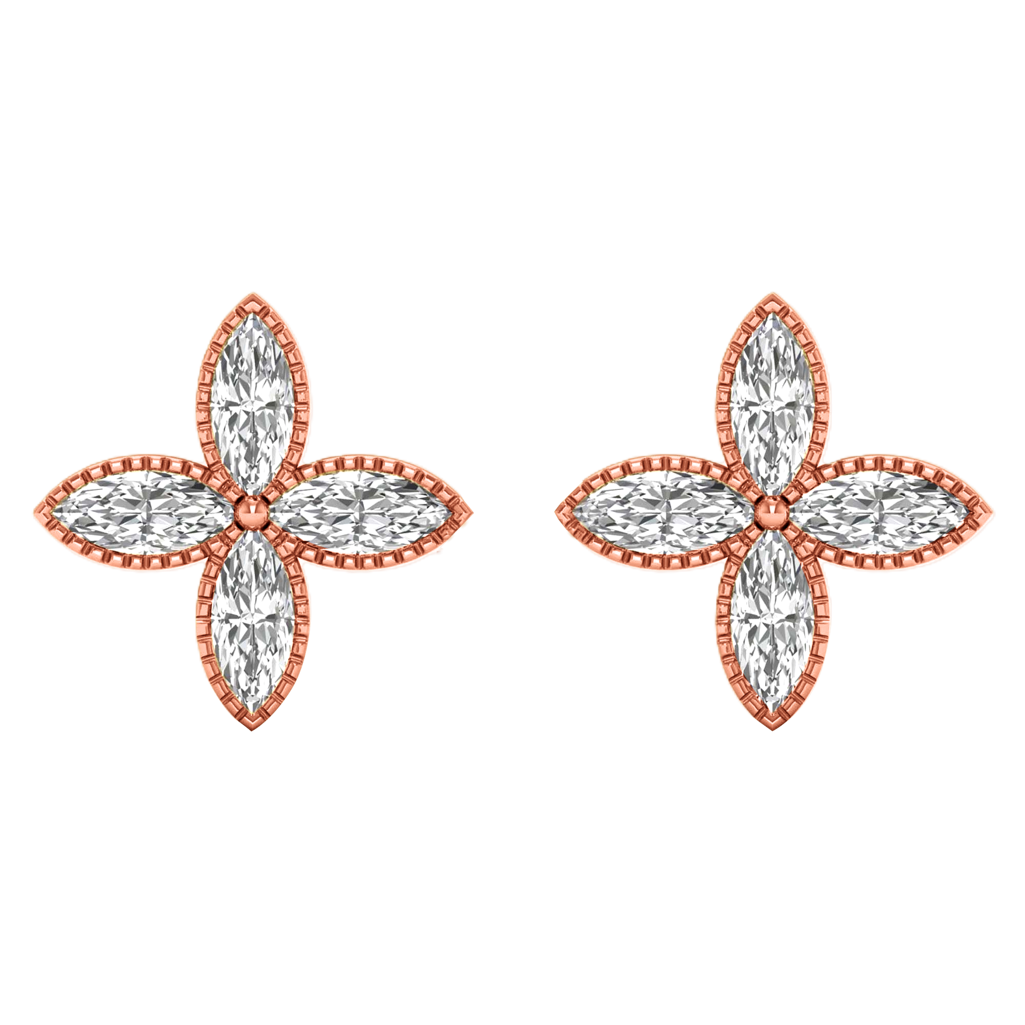 Laura Diamant-Ohrstecker Marquise – 0,8 kt