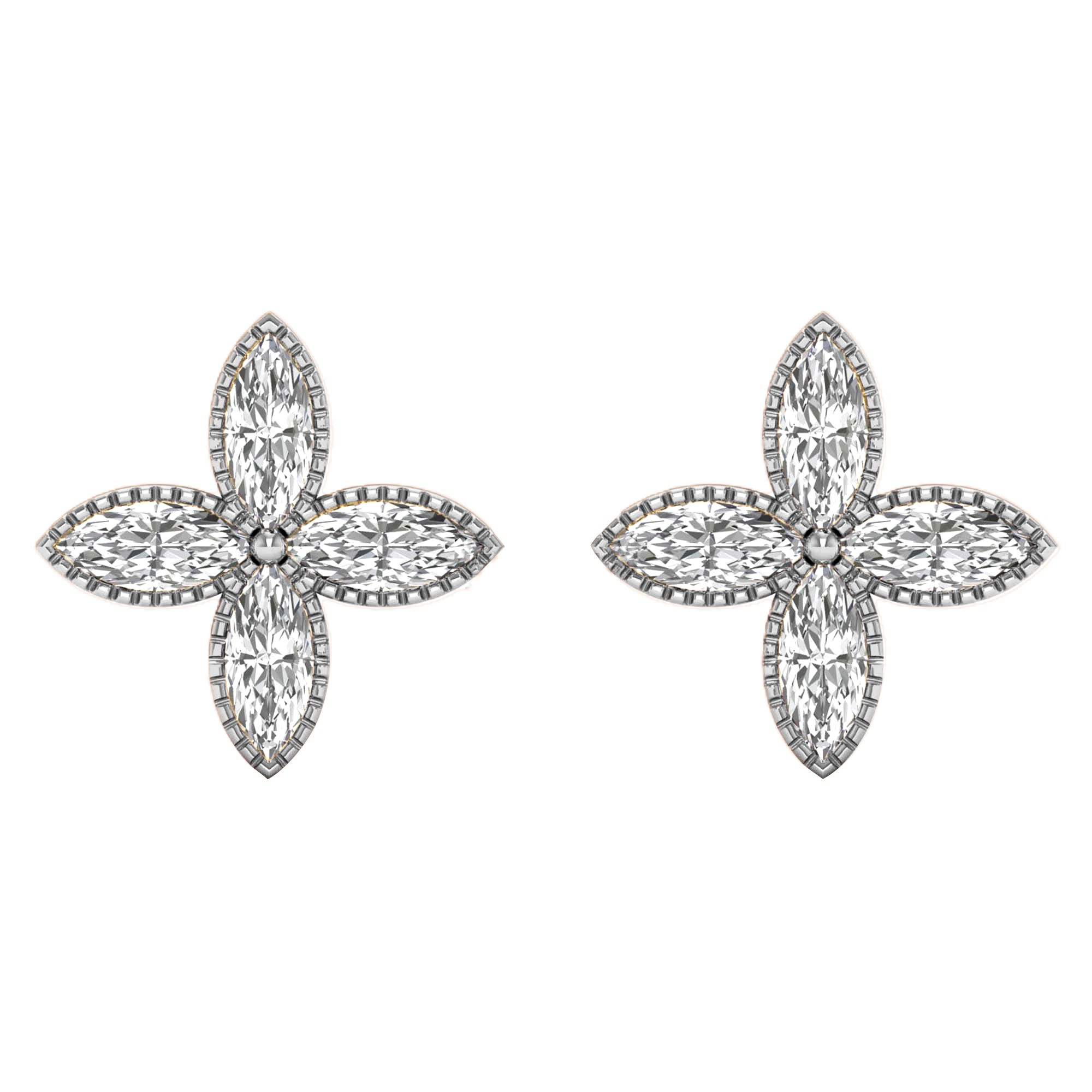 Laura Diamant-Ohrstecker Marquise – 0,8 kt