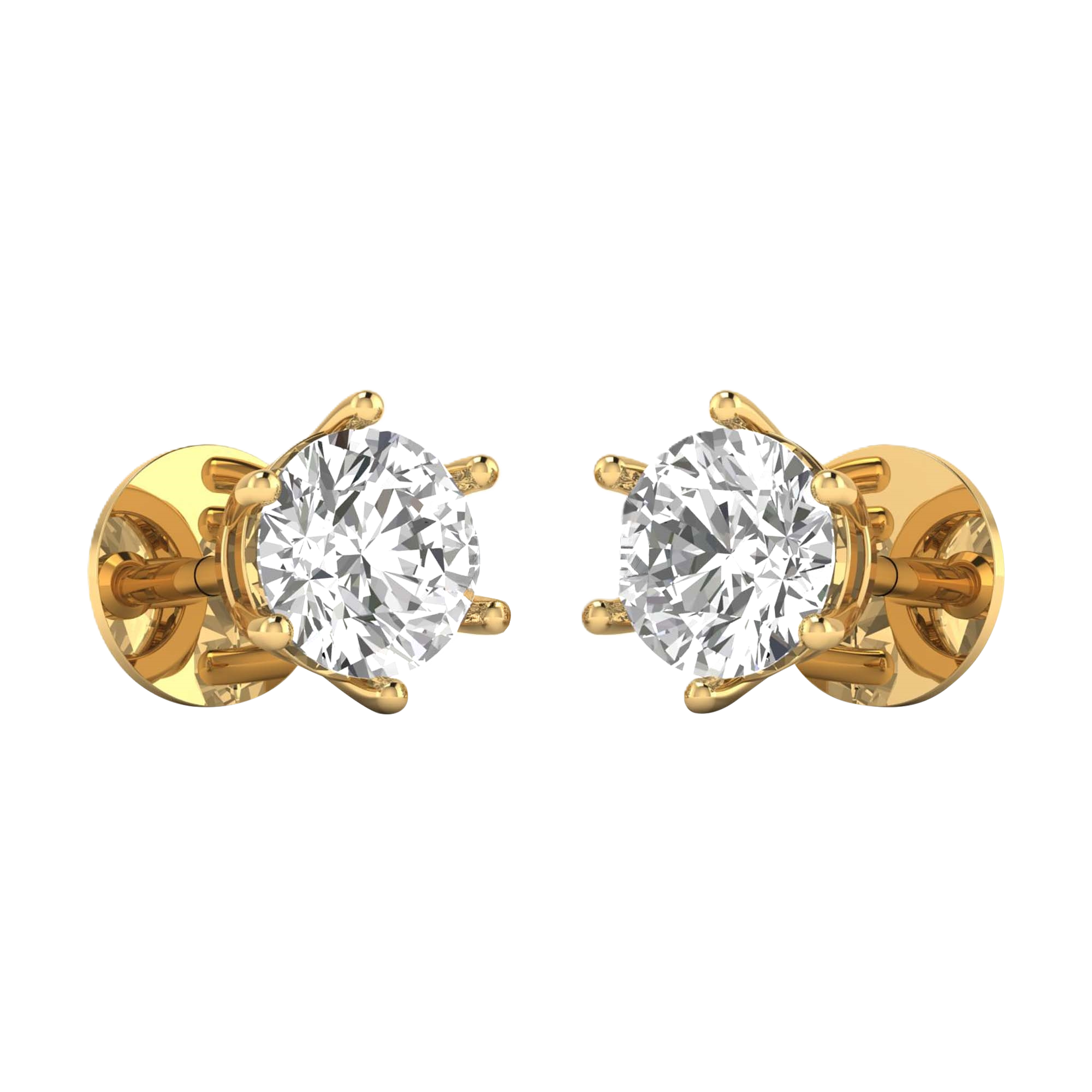 Mila Diamond Stud Earrings Brilliant - 3ct to 6ct
