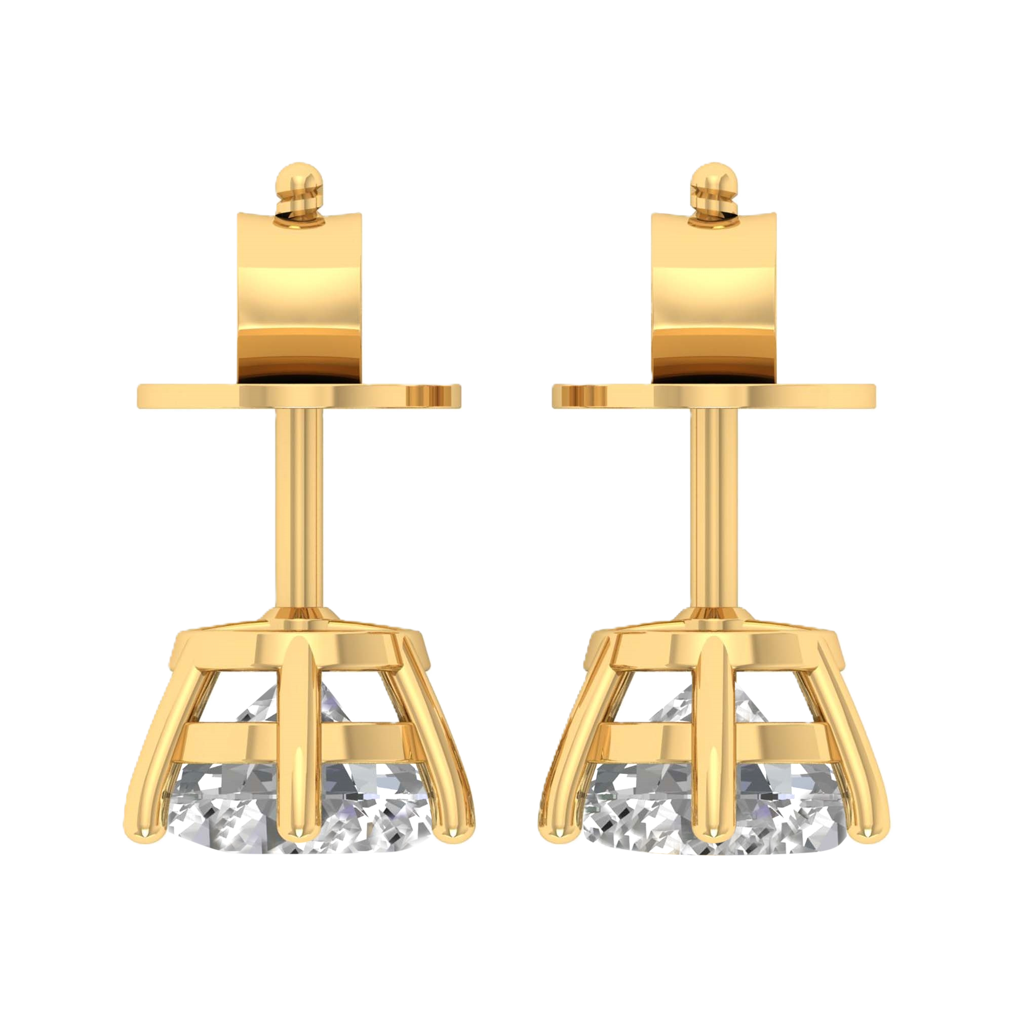 Mila Diamond Stud Earrings Brilliant - 3ct to 6ct