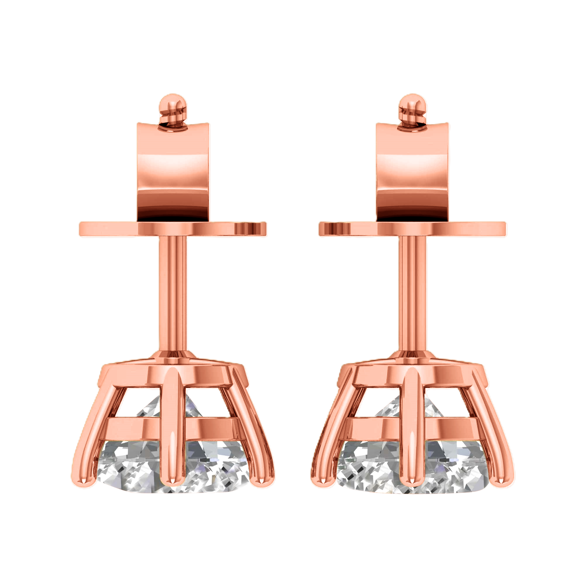 Mila Diamond Stud Earrings Brilliant - 3ct to 6ct