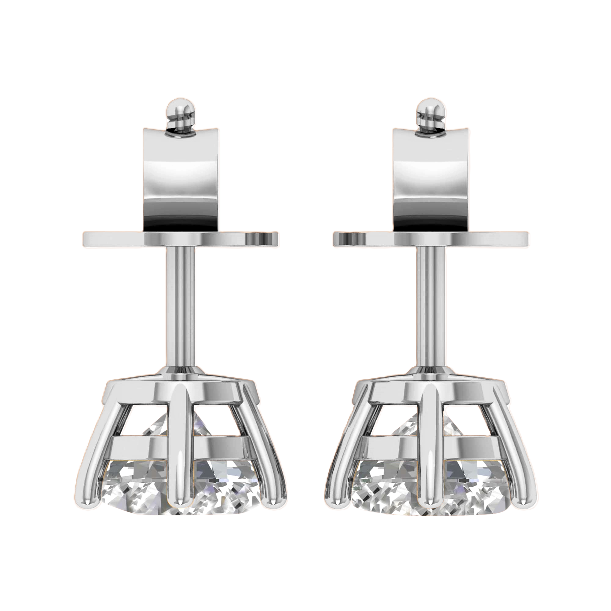 Mila Diamond Stud Earrings Brilliant - 3ct to 6ct