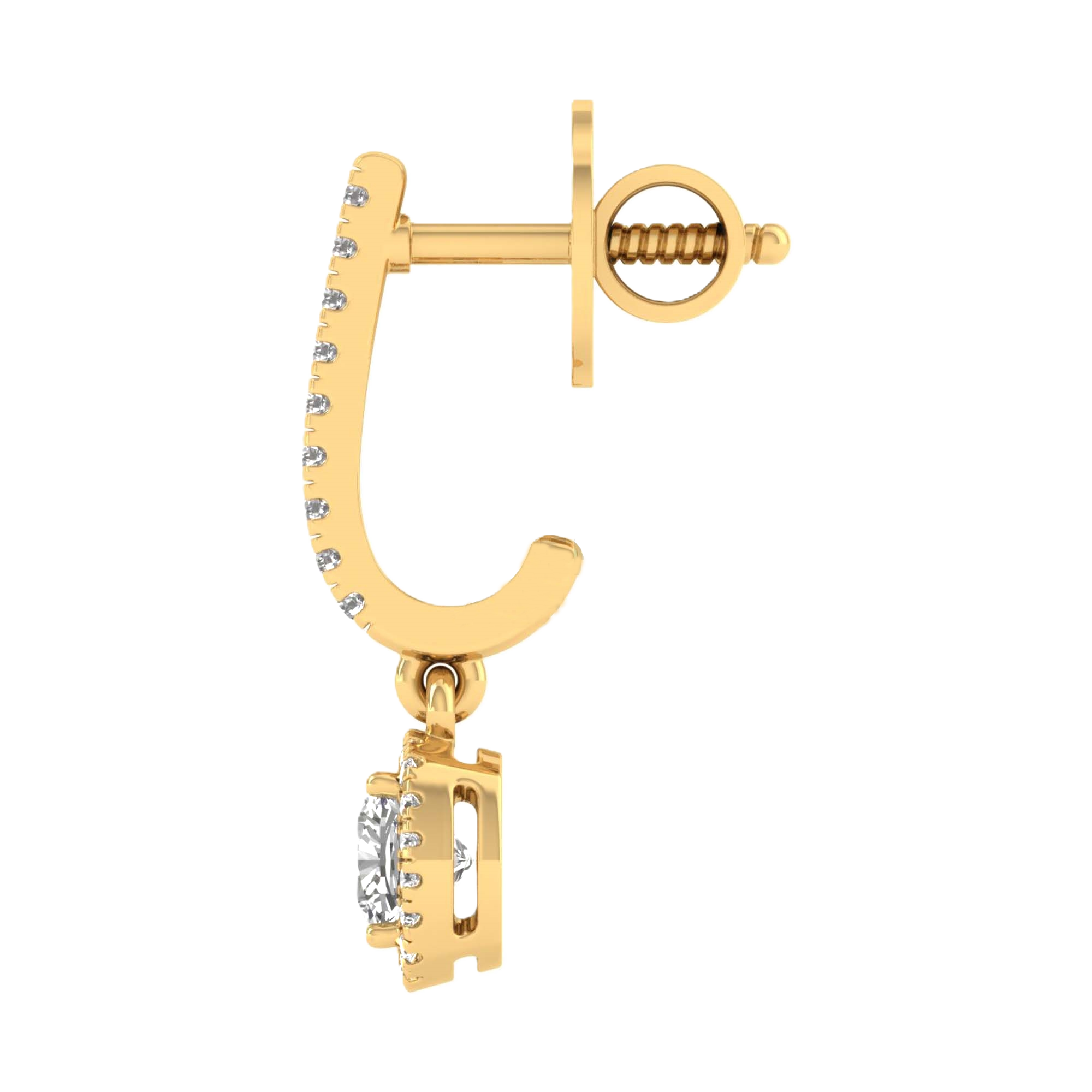 Bente Dangle Earrings Cushion - 1.4ct to 4.4ct