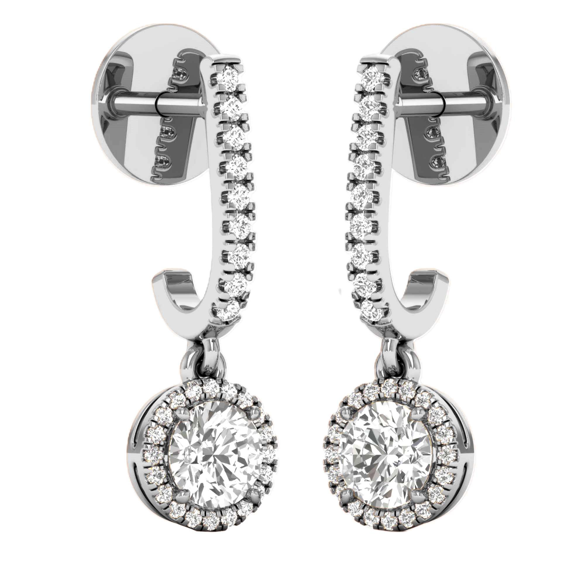 Bente Hangoorbellen Briljant - 1.3ct tot 4.7ct